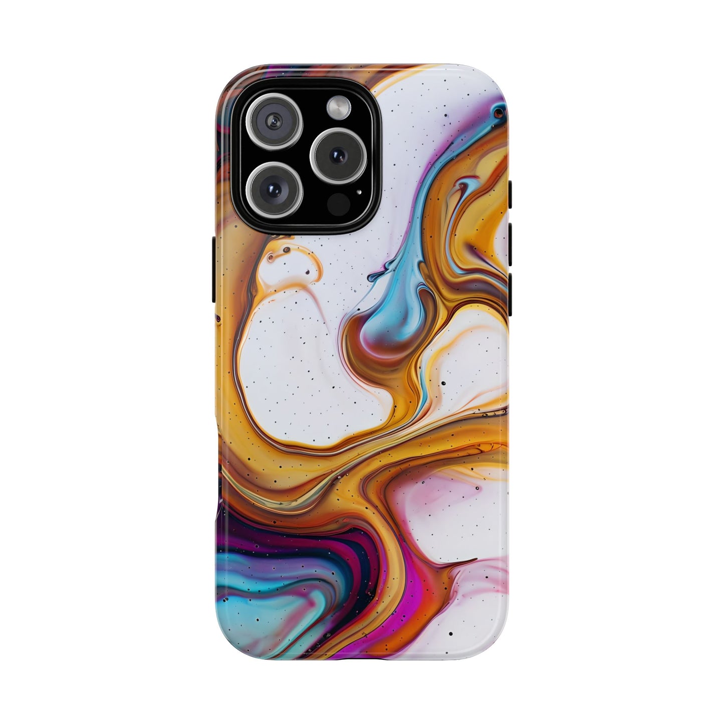 Artistic Phone Case, Tough Cases with Colorful Marble Design