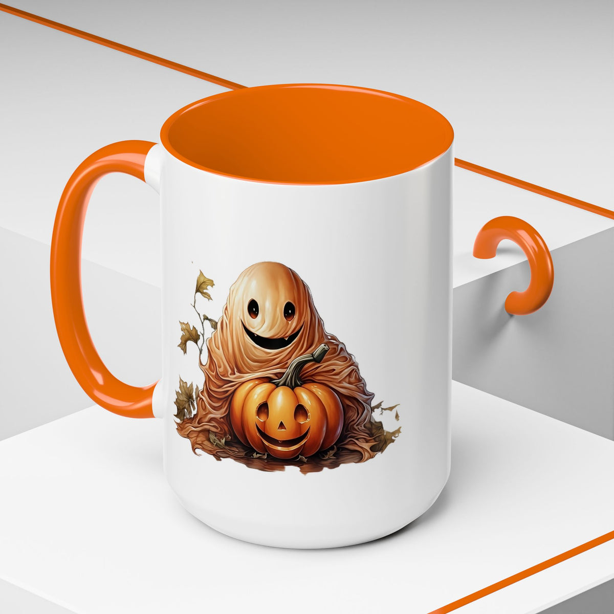 Whimsical Halloween Coffee Mug | Pumpkin-Inspired Drinkware, Cute Fall Decor, Gift for Pumpkin Lovers, Cozy Autumn Vibe