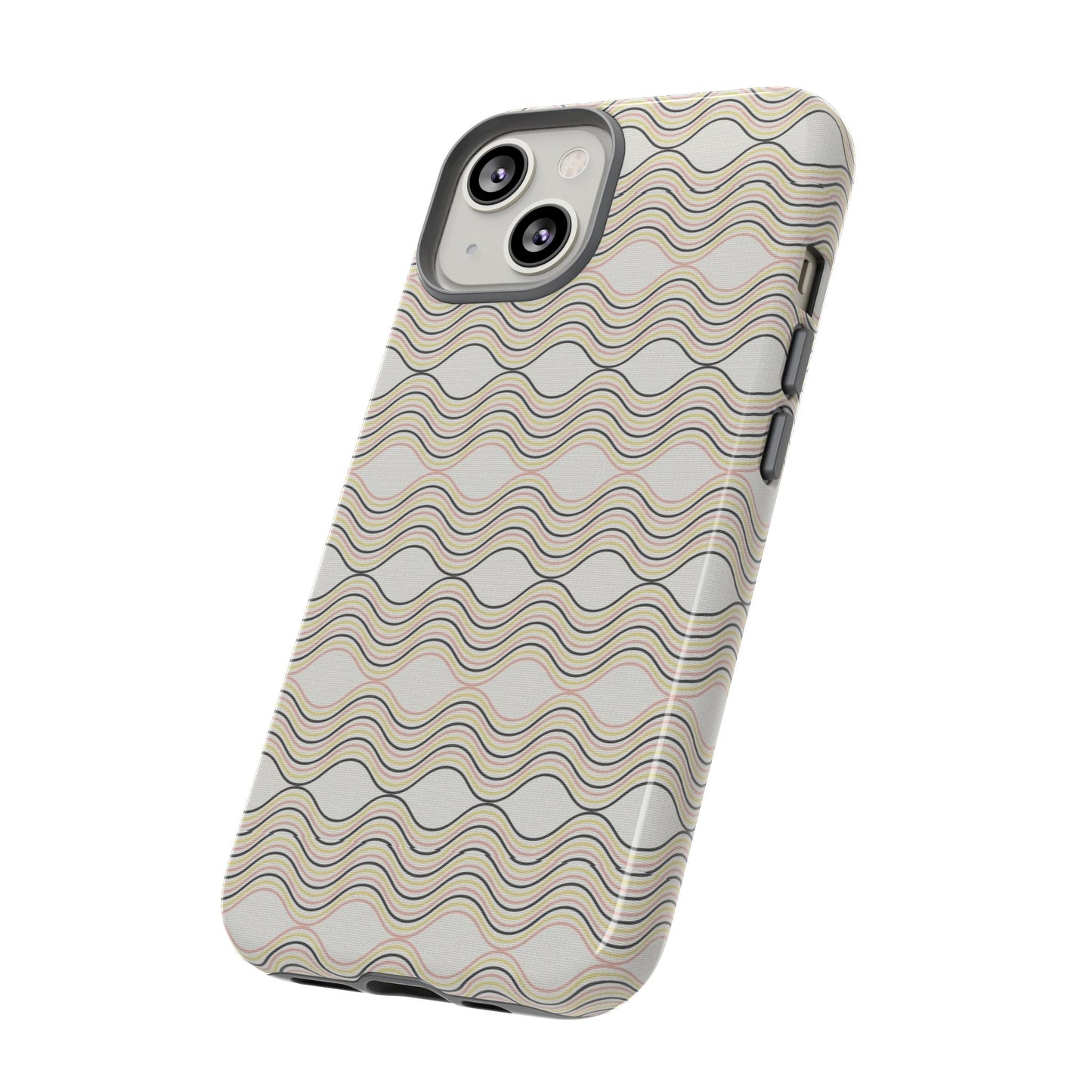 Stylish Phone Case for Tough Protection, Wavy Design, Chic Accessory, Gift for Her, Trendy Tech, Holiday Gift Idea