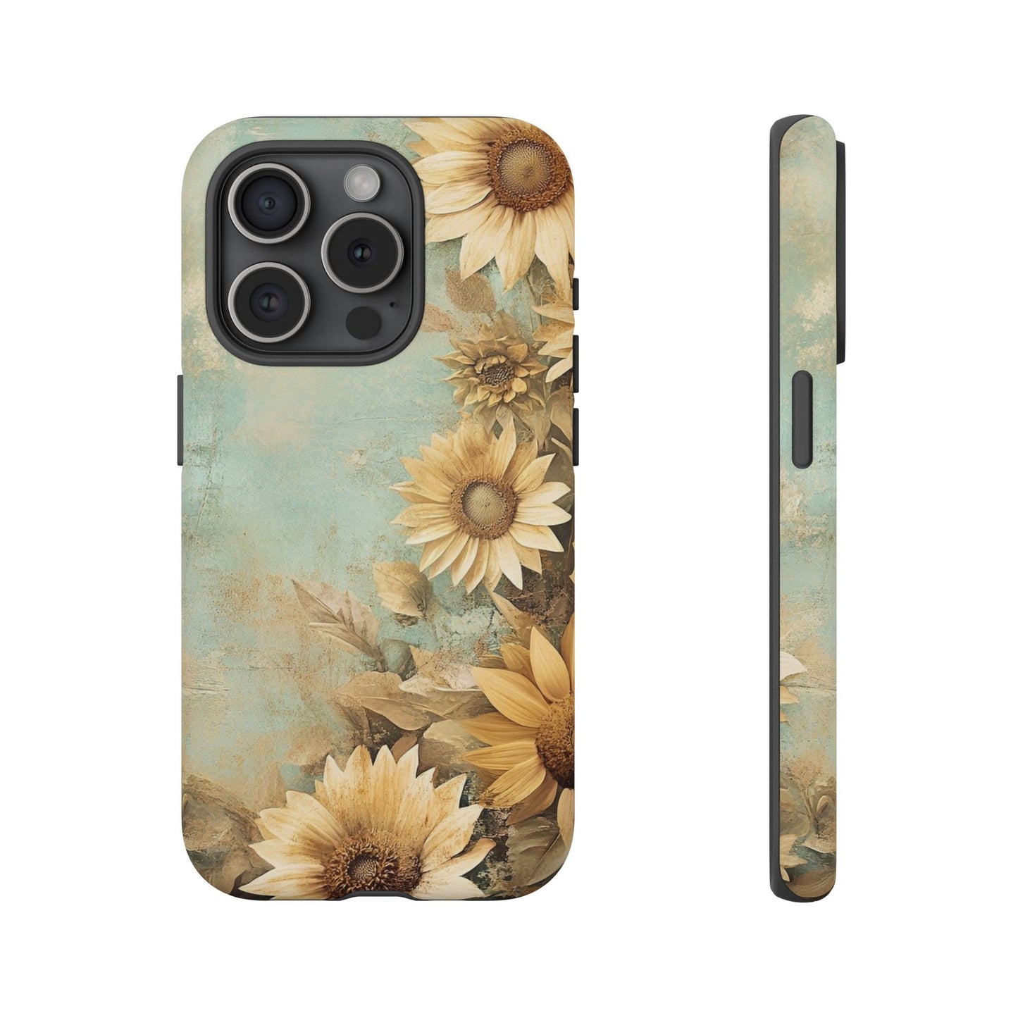 Sunflower Phone Case, Tough Shell Floral Cover, Nature Inspired Gift, Durable Protective Case, Perfect for Spring and Summer