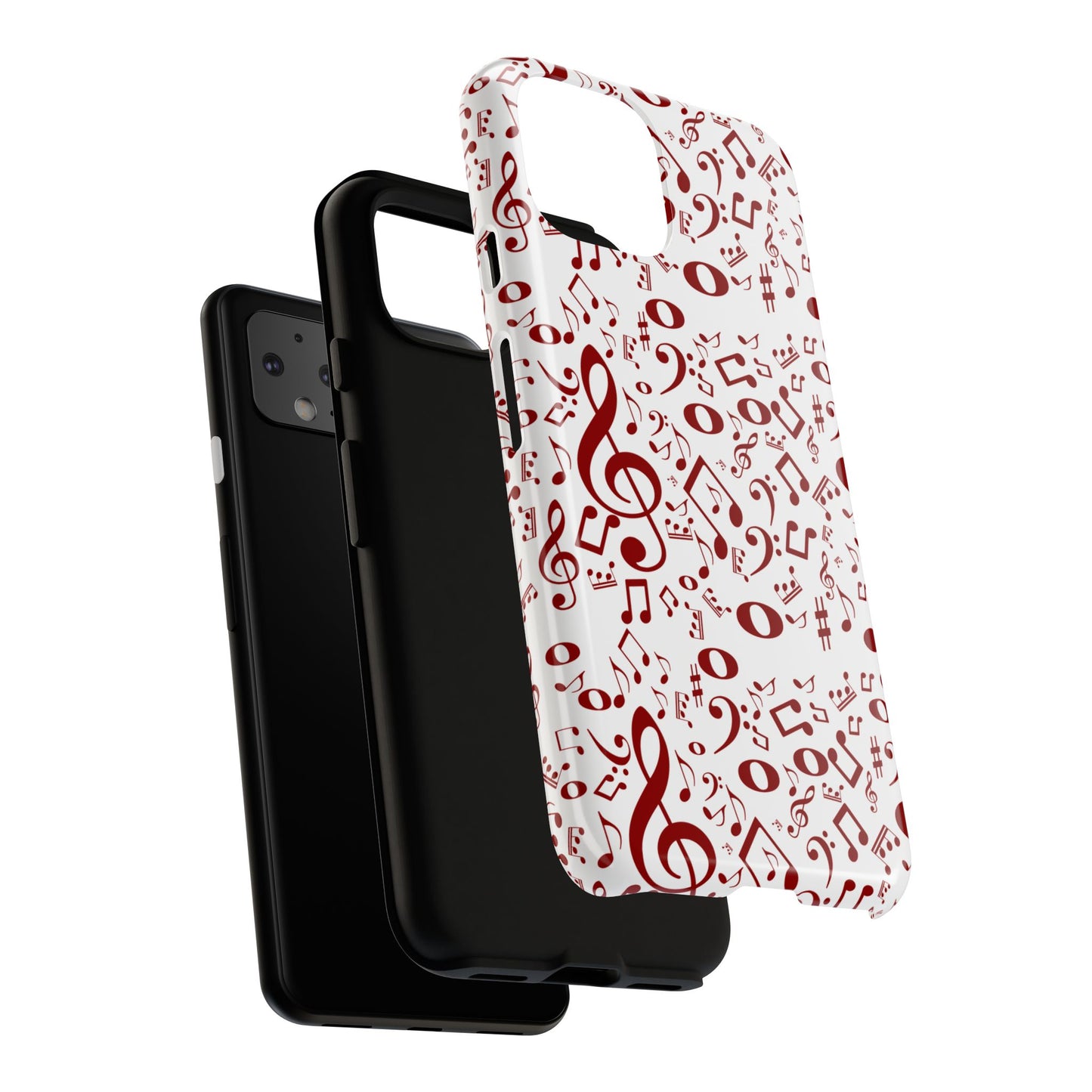 Musical Note Phone Case, Tough iPhone Cover, Gift for Musicians, Customizable, Music Lover's Accessory, Durable Phone Protection
