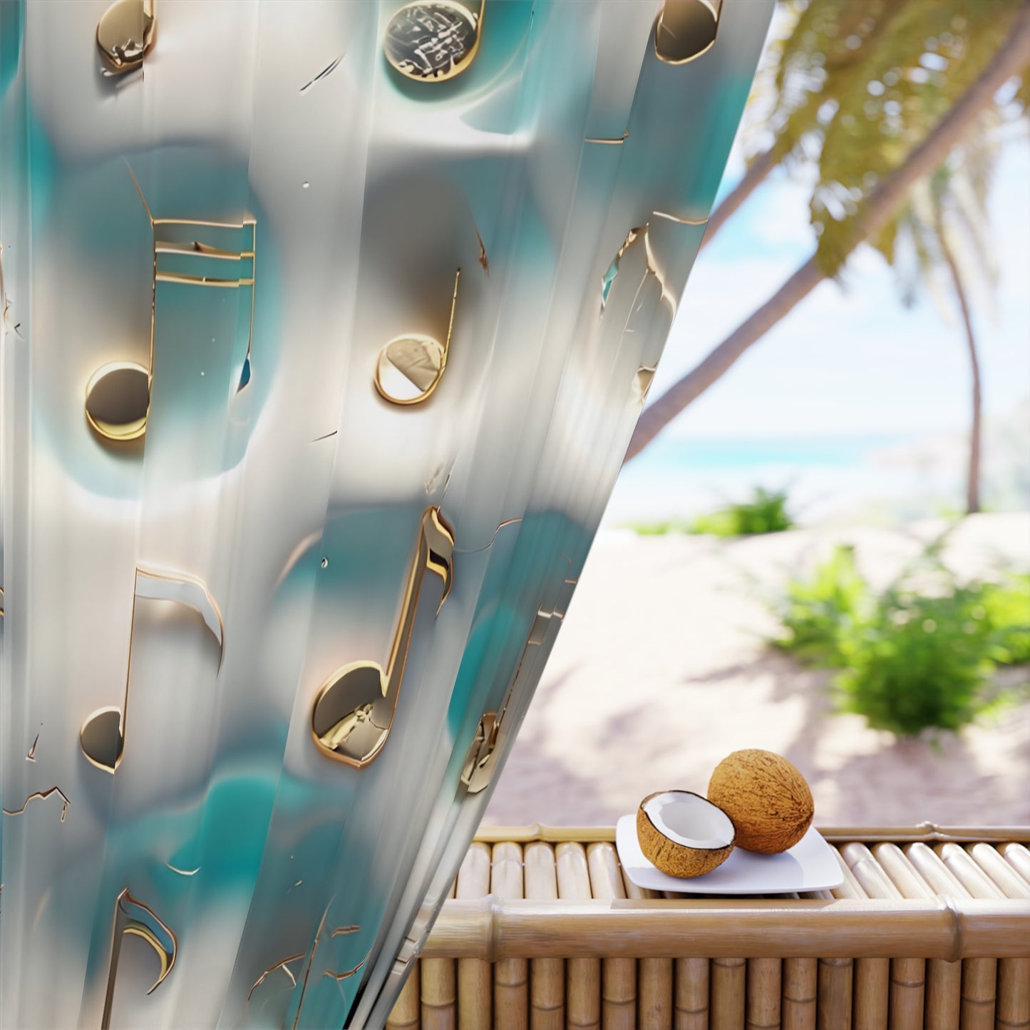 Musical Notes Window Curtain | Home Decor, Music Lover Gift