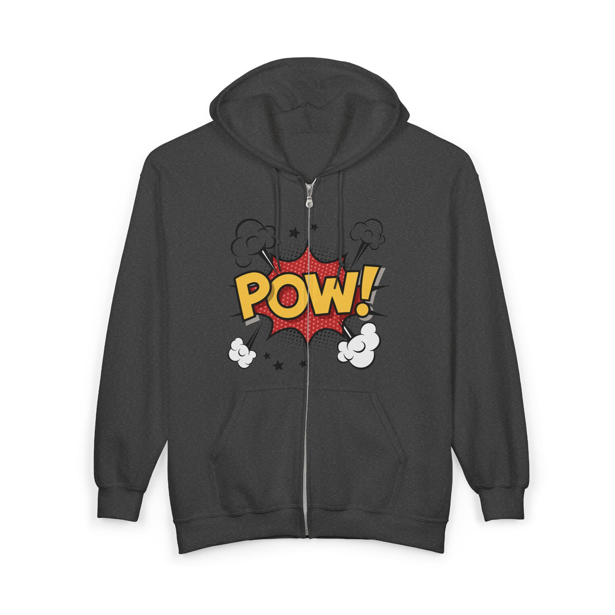 Comic Pop Art Zip-Up Hoodie - POW! Design