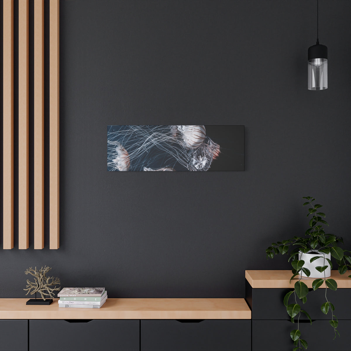 Jellyfish Swarm Matte Stretched Canvas