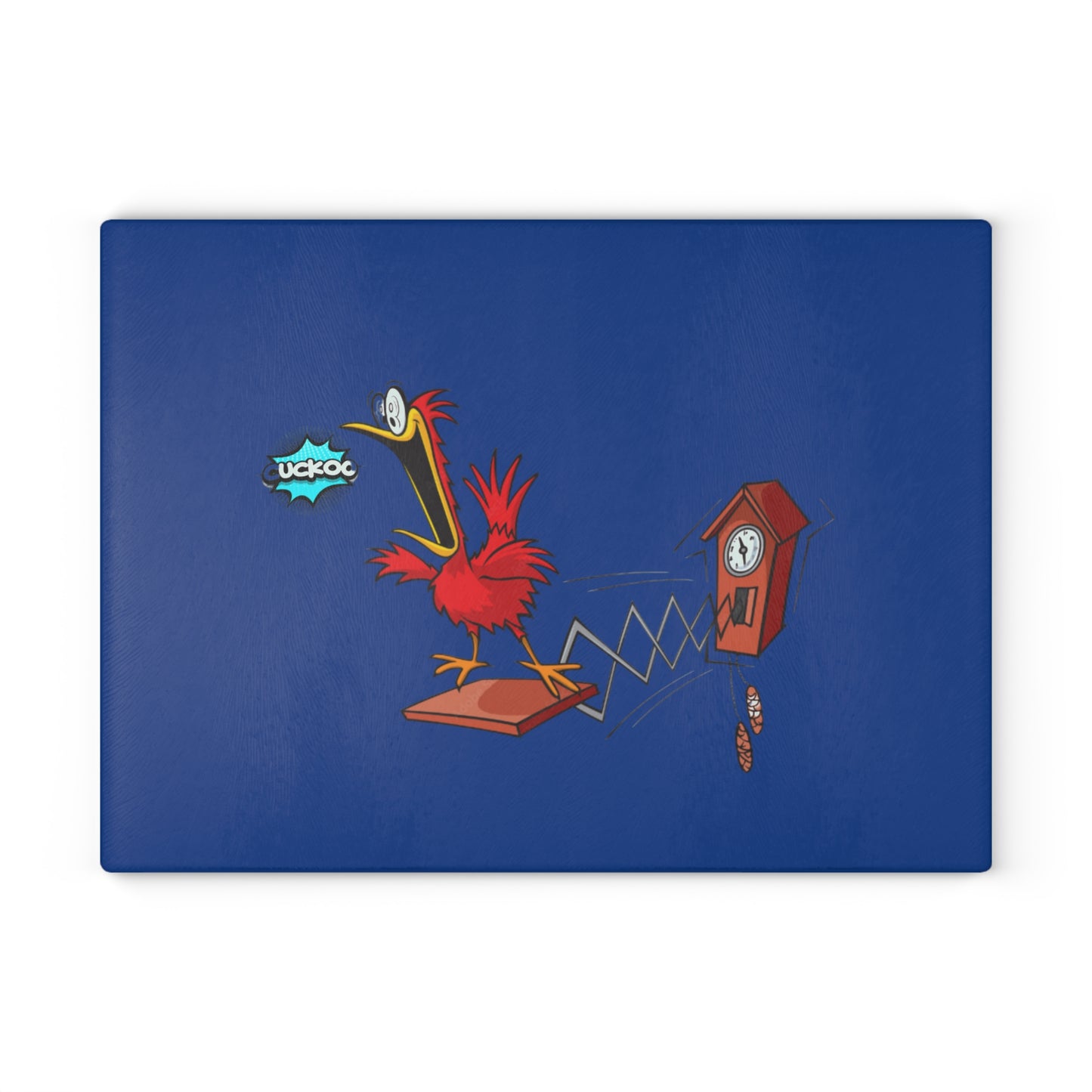 Whimsical Bird Glass Cutting Board, Kitchen Decor, Gift for Chefs, Unique Kitchenware, Fun Cooking Accessory, Bird Lover Gift