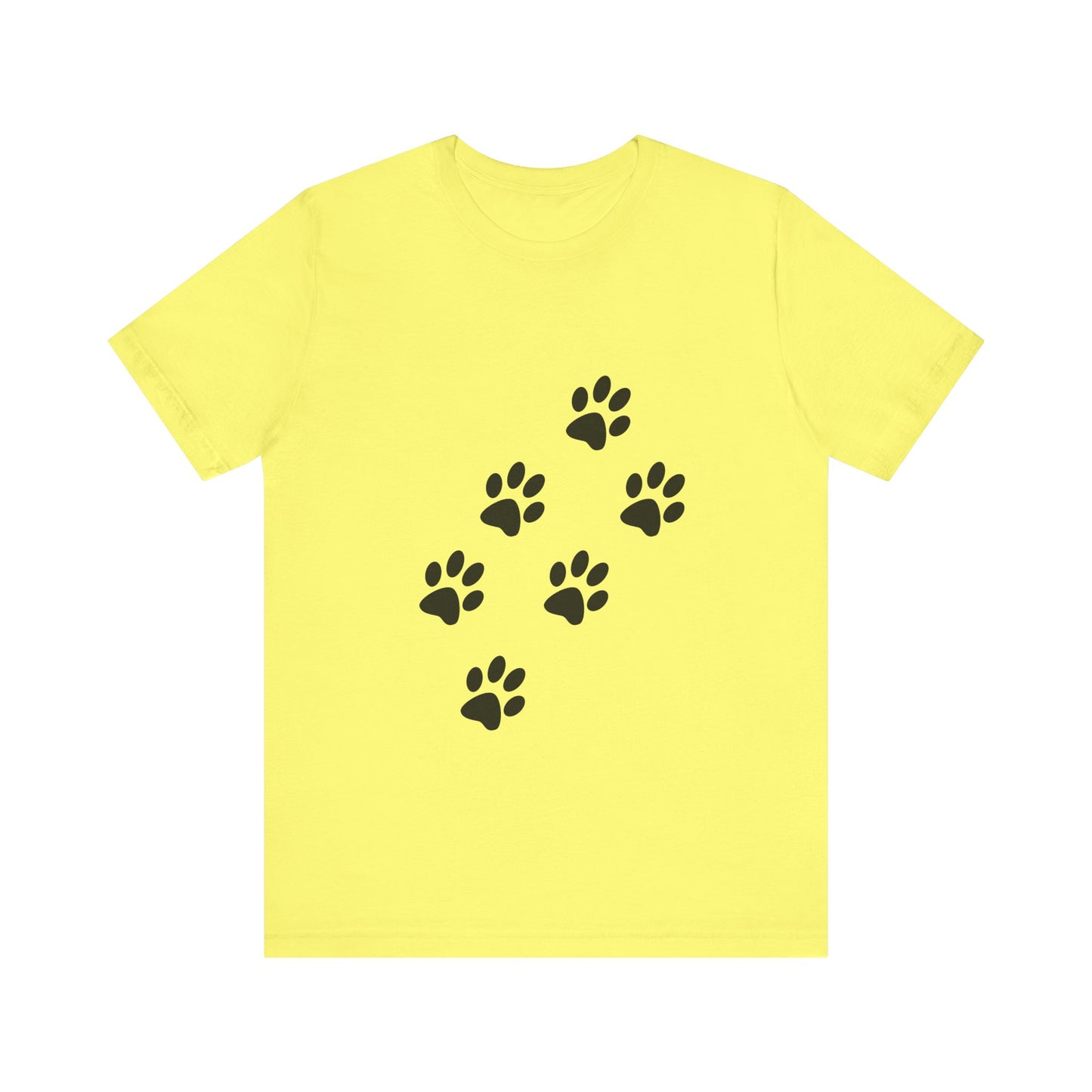 Paw Print Short Sleeve Tee | Unisex Animal Lover Shirt, Pet Owner Gift, Casual Wear, Gifts for Dog Lovers, Comfortable T-Shirt