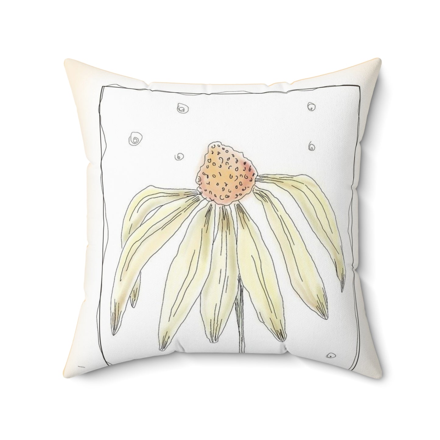 Spun Polyester Square Pillow