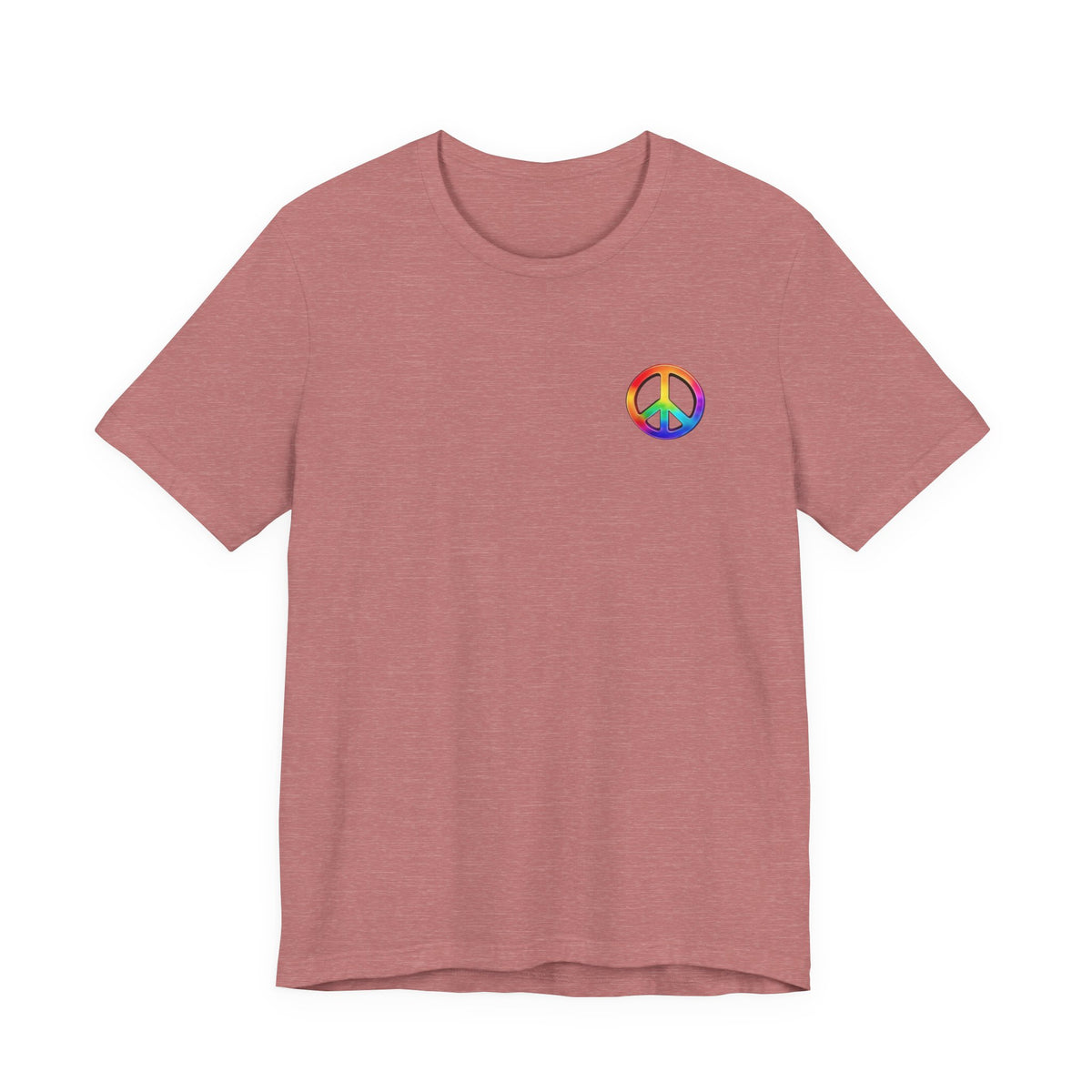 Peace Sign Tie-Dye Tee — Rainbow Hippie Peace Symbol T-Shirt