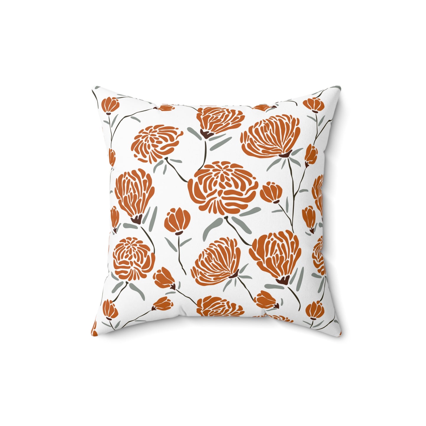 Floral Decorative Pillow, Cozy Home Accent, Stylish Couch Decor, Gift for Her, Bohemian Living Room, Seasonal Home Makeover