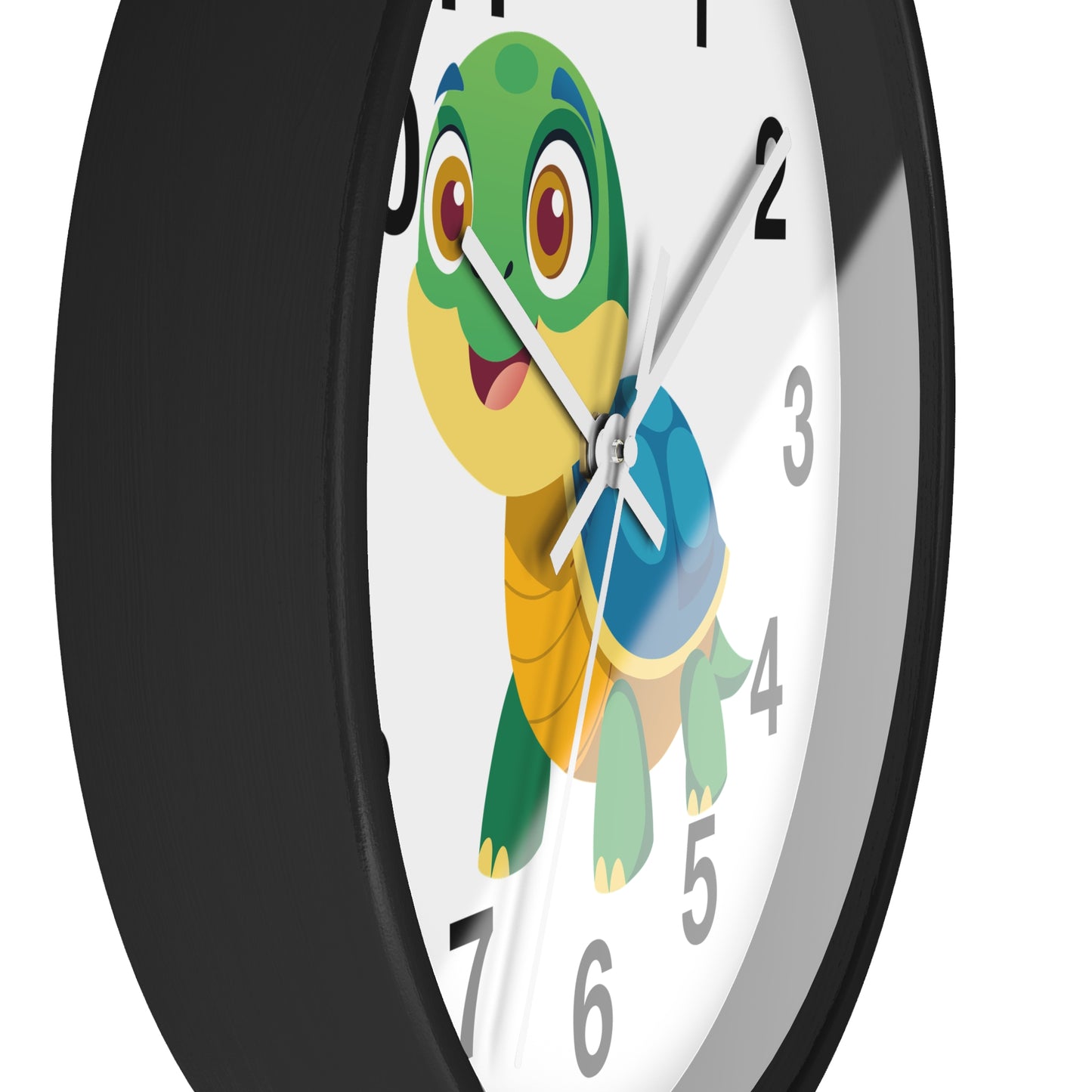 Cute Turtle Wall Clock, Kids Room Decor, Animal Clock, Playful Timepiece,
