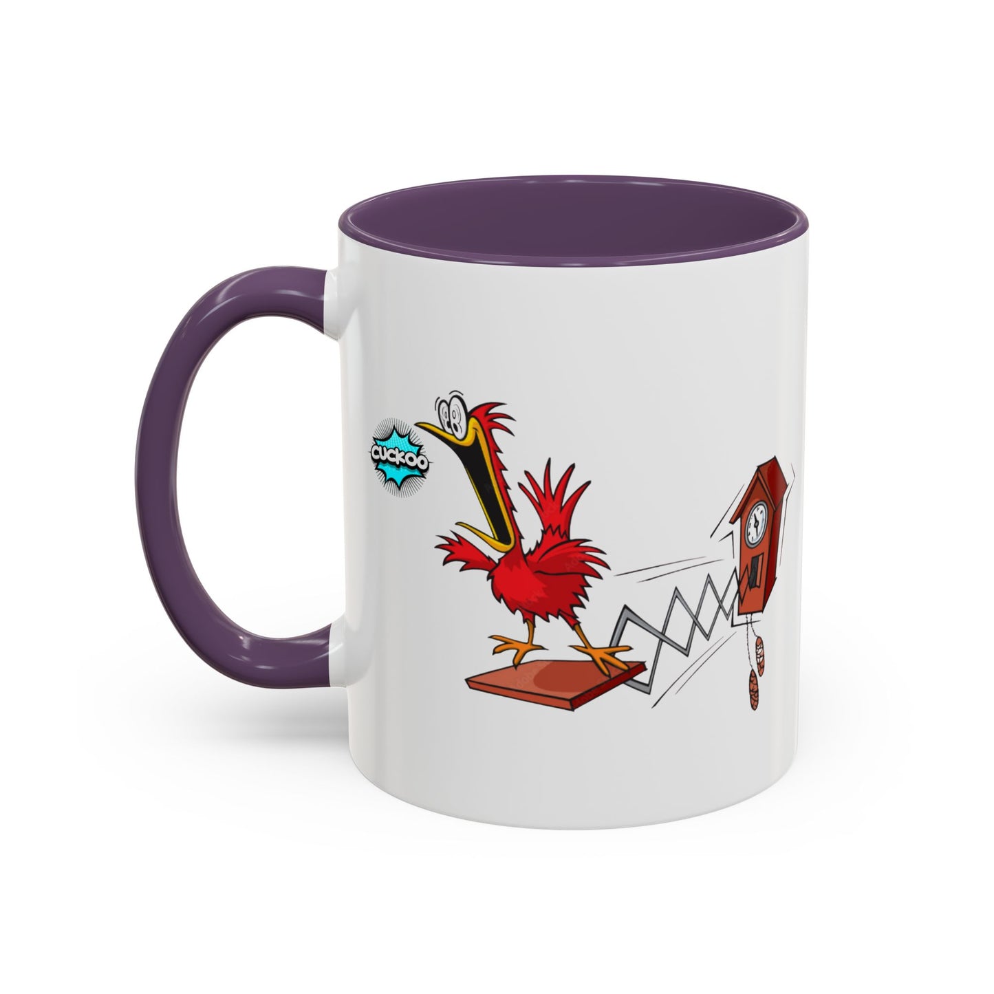 Whimsical Cuckoo Coffee Mug, Fun Gift for Bird Lovers