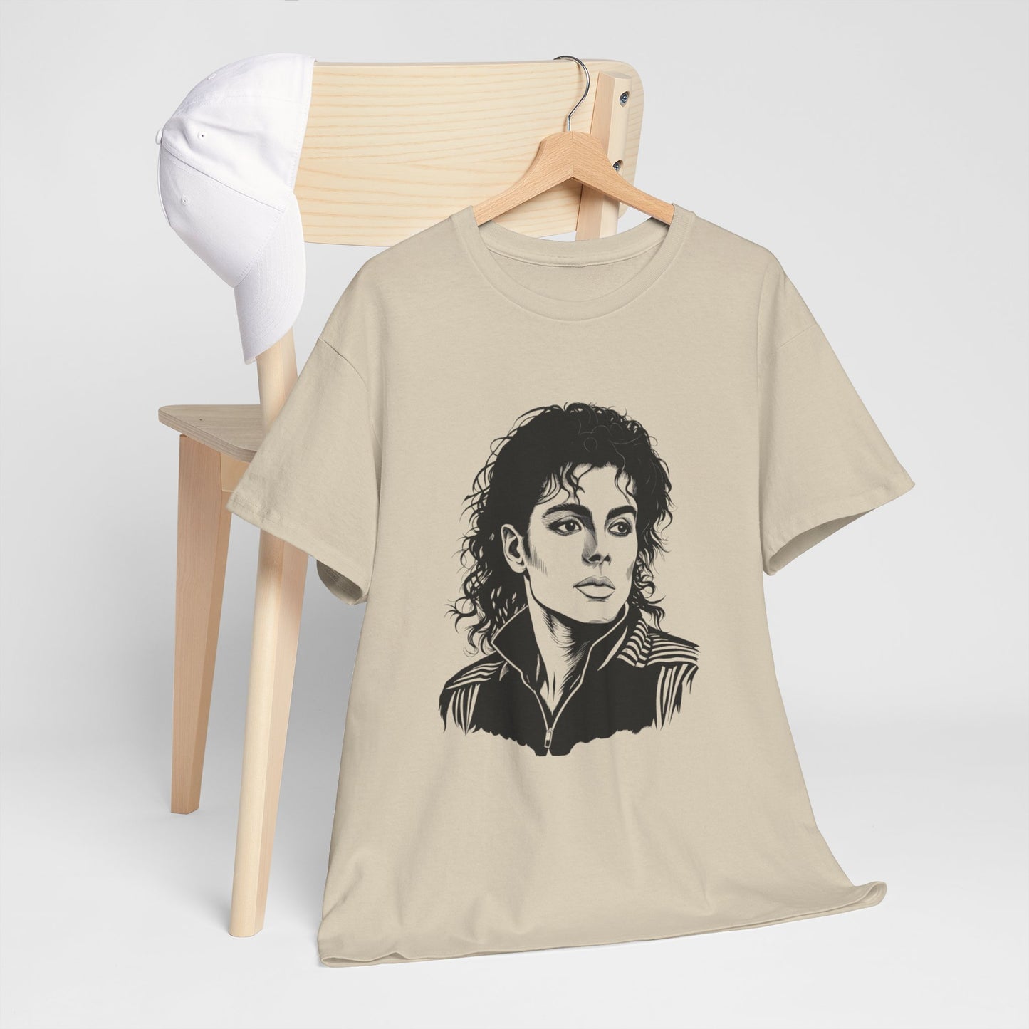Michael Inspired Unisex Heavy Cotton Tee, Vintage Style Shirt, Retro Graphic Tee, Music Lover Gift, Unisex Casual Wear