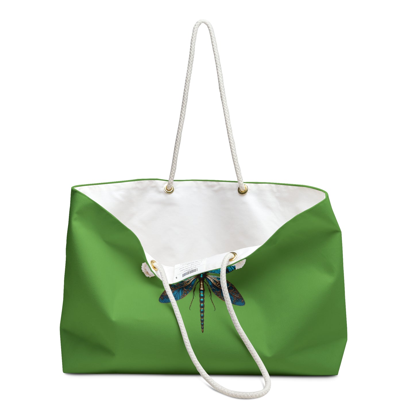 Vibrant Dragonfly Weekender Bag, Eco-Friendly Tote, Beach Bag, Travel Carryall, Gift for Nature Lovers, Weekend Getaway Essentials