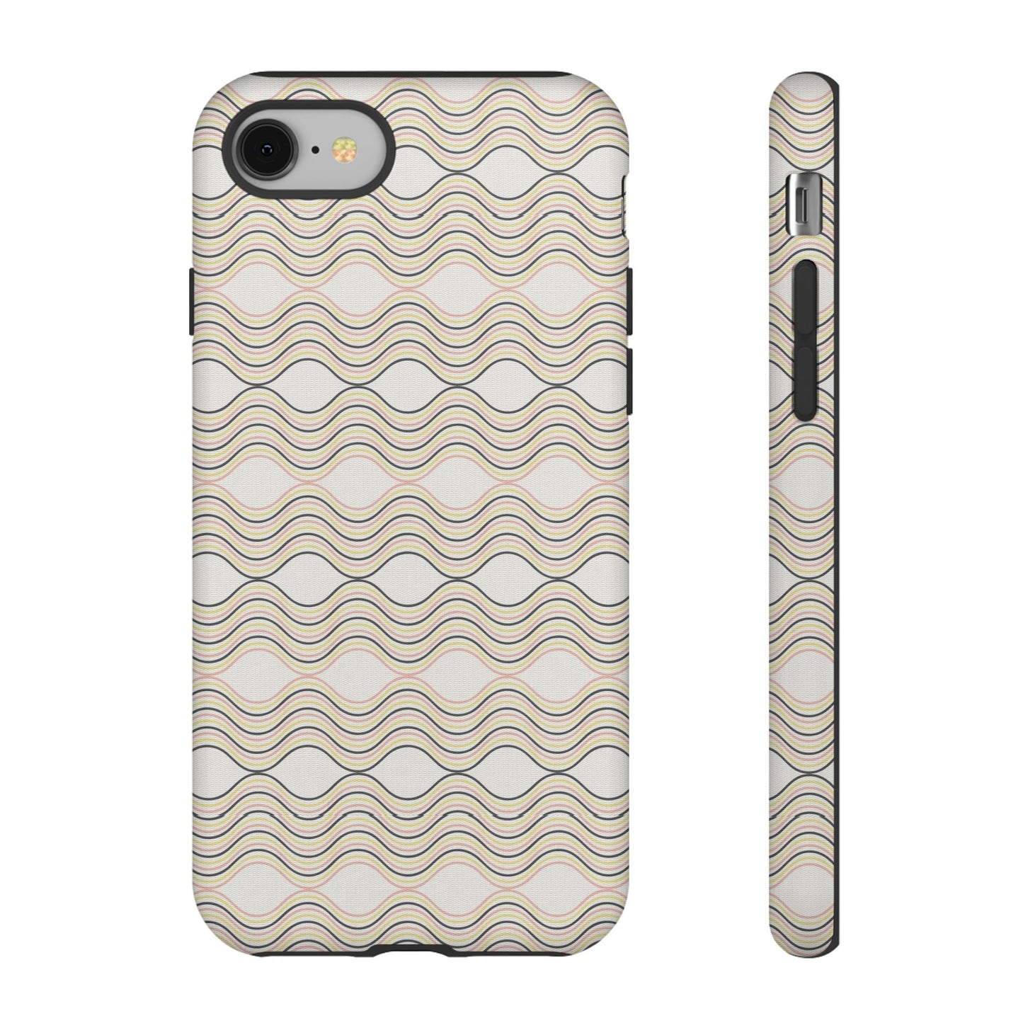 Stylish Phone Case for Tough Protection, Wavy Design, Chic Accessory, Gift for Her, Trendy Tech, Holiday Gift Idea