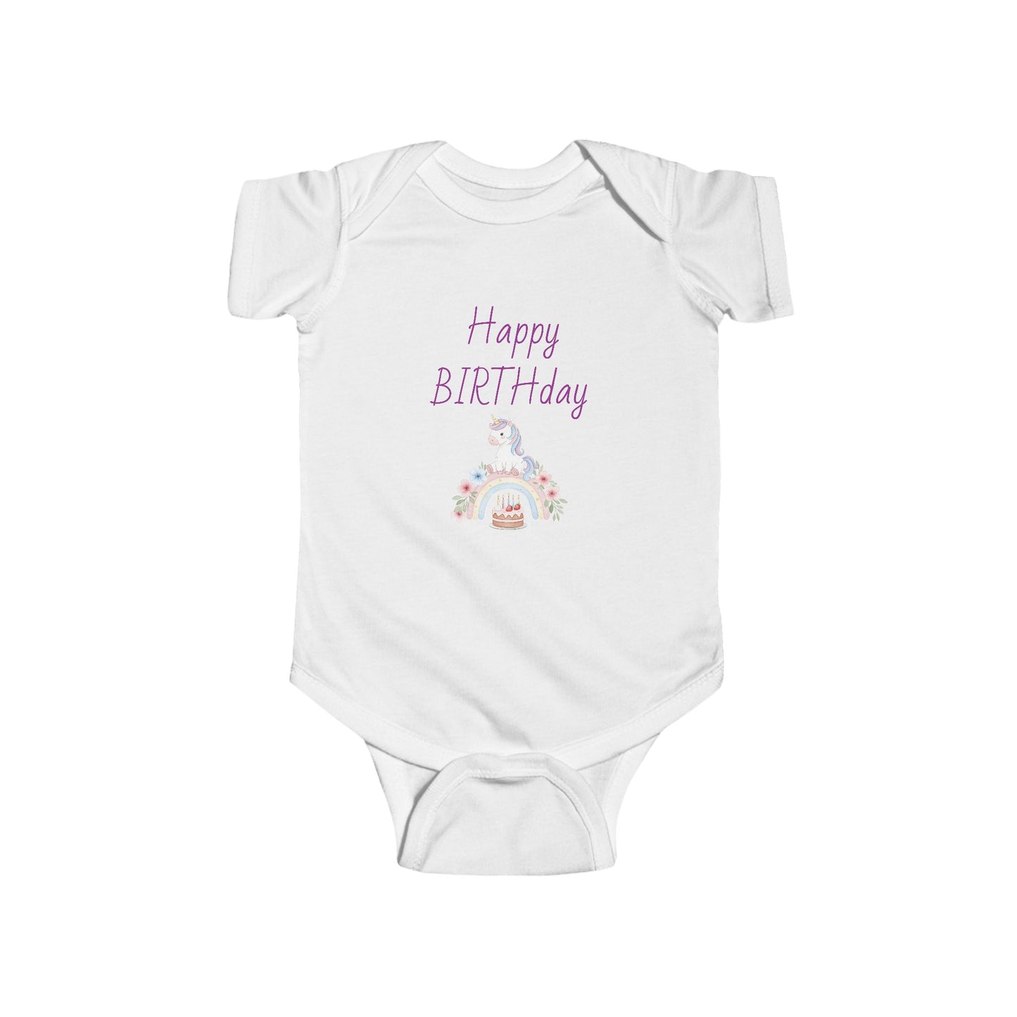Happy Birthday Infant Bodysuit, Baby Shower Gift, Cute Baby Outfit, Newborn Clothes, 1st Birthday Outfit