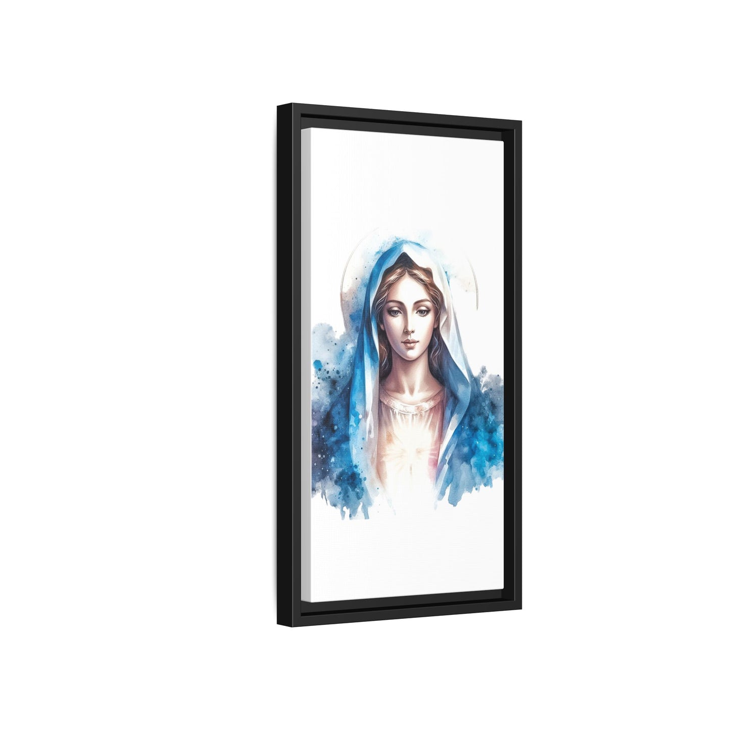 Framed Canvas Art Print, Spiritual Decor, Religious Artwork, Wall Decor, Gift for Faith, Elegant Home Decoration