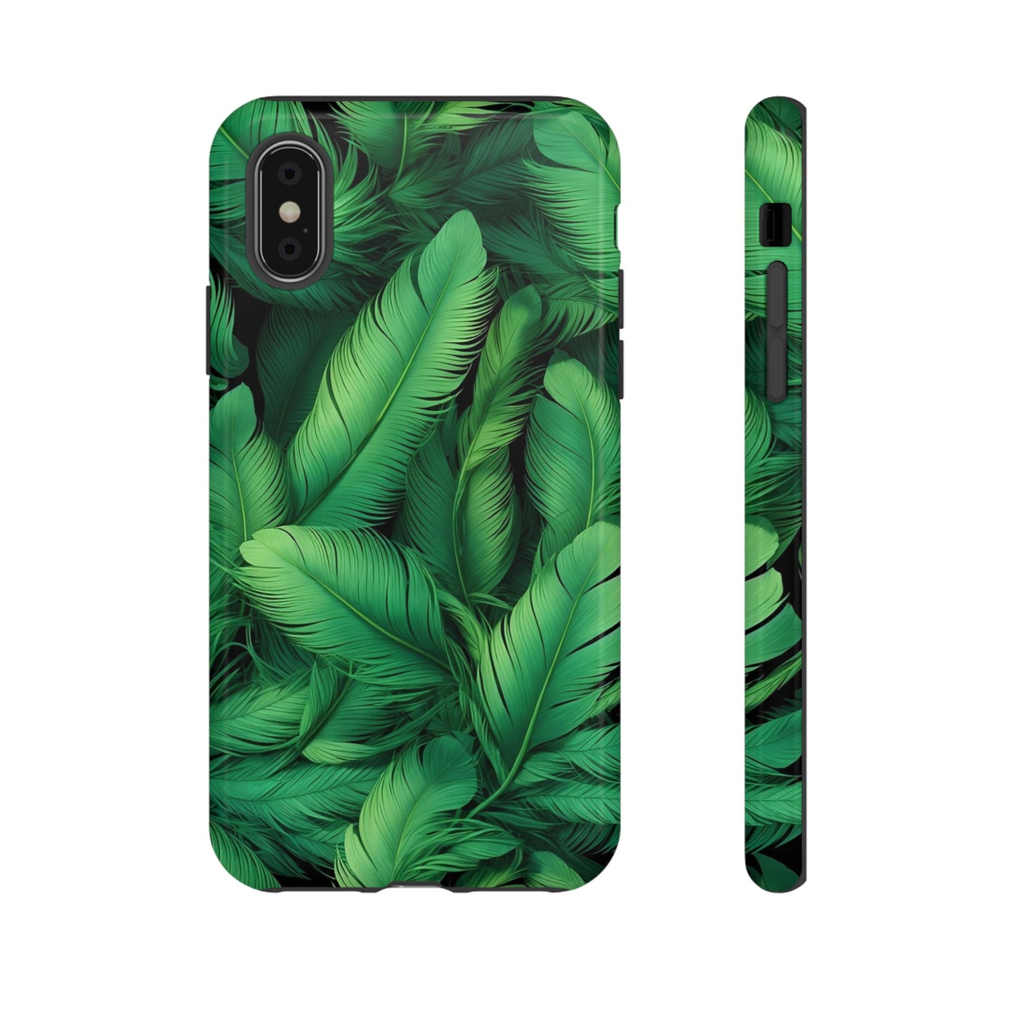 Tough Cases - Tropical Leaf Phone Case, Nature-inspired, Phone Accessory, Gift for Her, Jungle Theme, Eco-Friendly