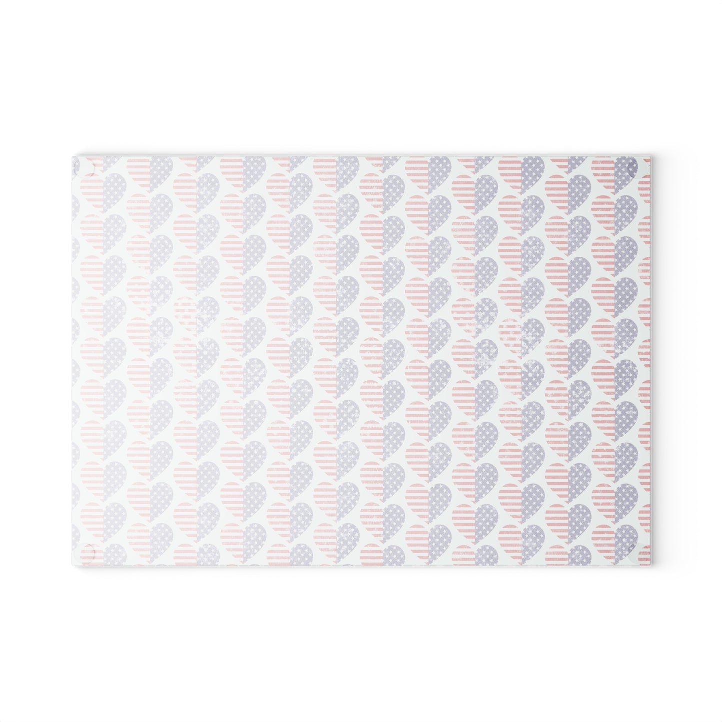 Patriotic Glass Cutting Board for Home Chefs, Kitchen Decor, BBQ Essential, Gift for Foodies, Red White Blue Cooking