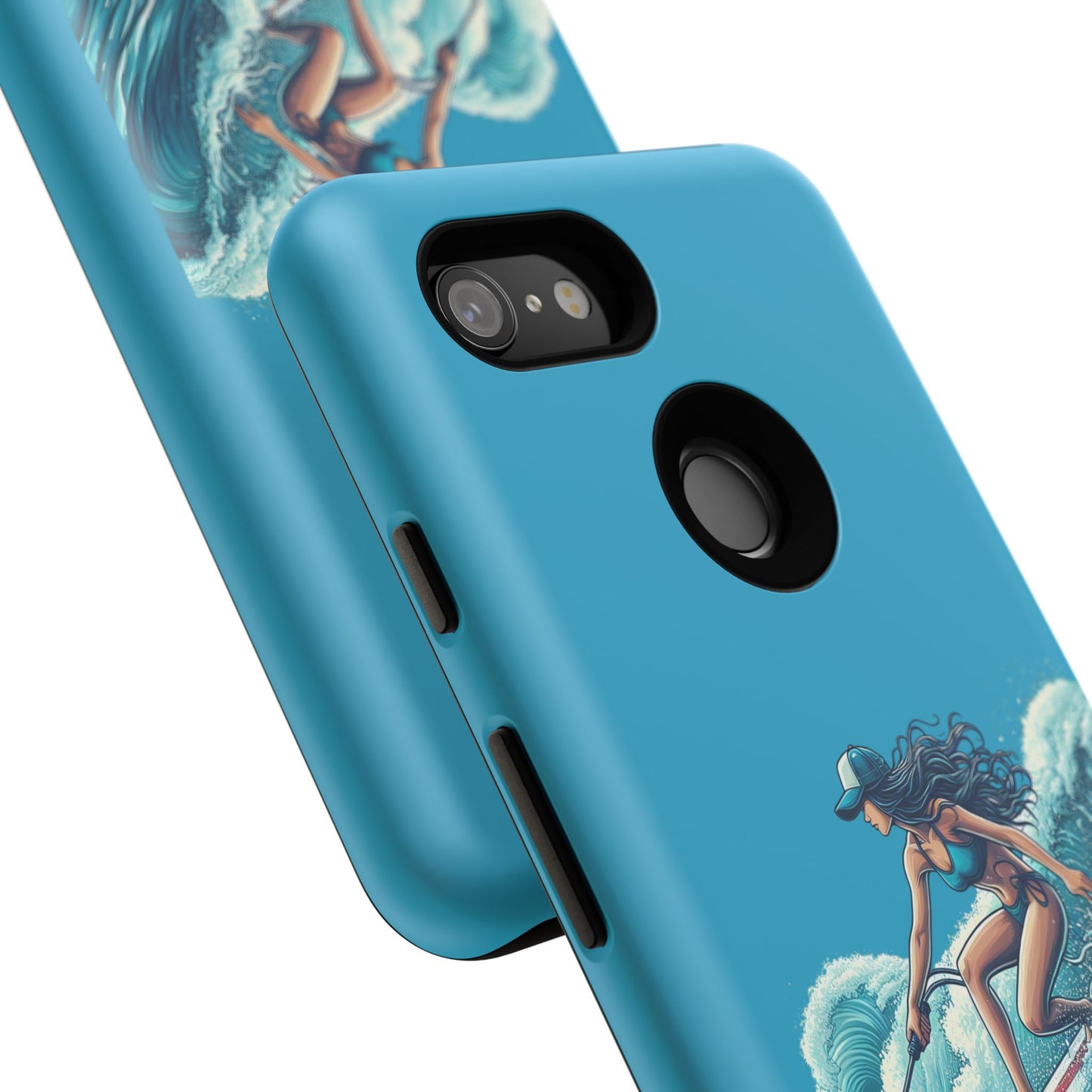 Surfing Phone Case, Coastal Vibes Phone Cover, Tough Cases for Beach Lovers, Ocean Art Phone Accessories, Summer Gift Idea