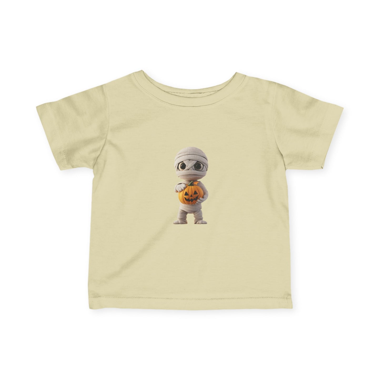 Cute Halloween Infant Tee with Mummy Design, Baby Shirt, Adorable Spooky Gift, Toddler Halloween Outfit, Pumpkin Tee for Kids