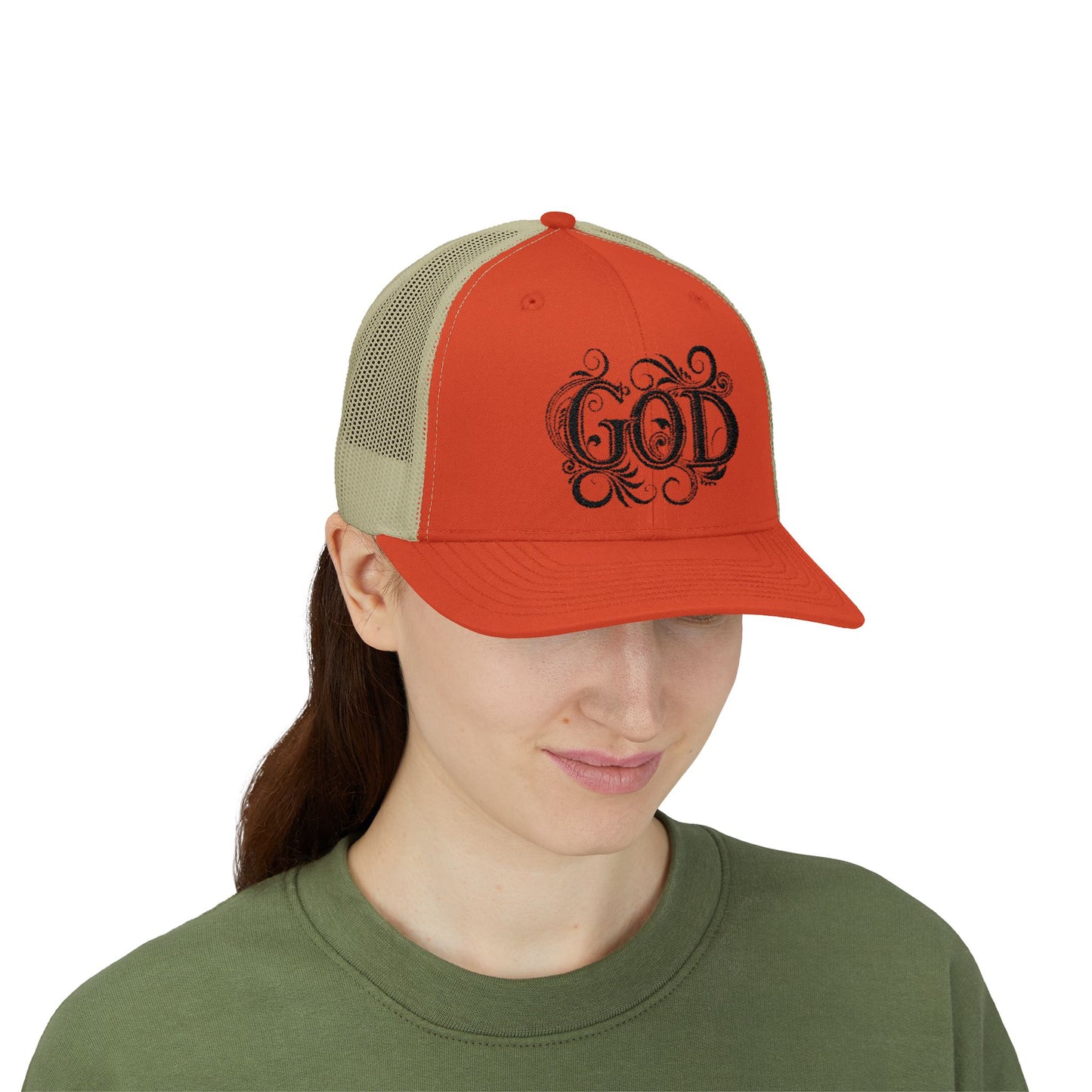 Divine Faith Snapback Trucker Cap - Spiritual Fashion, God Theme hat, Outdoor Style, Gift for Believers, Casual Wear
