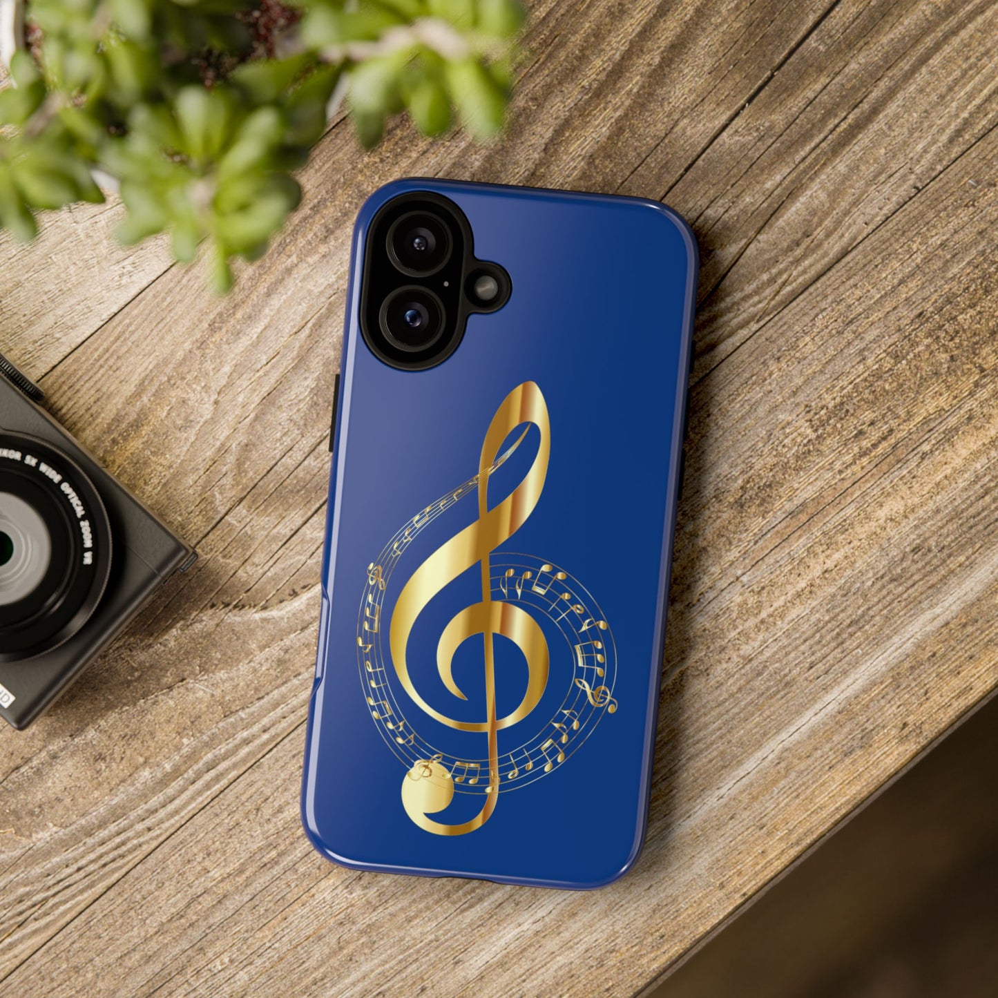 Tough Cases Blue and Gold Musical Note