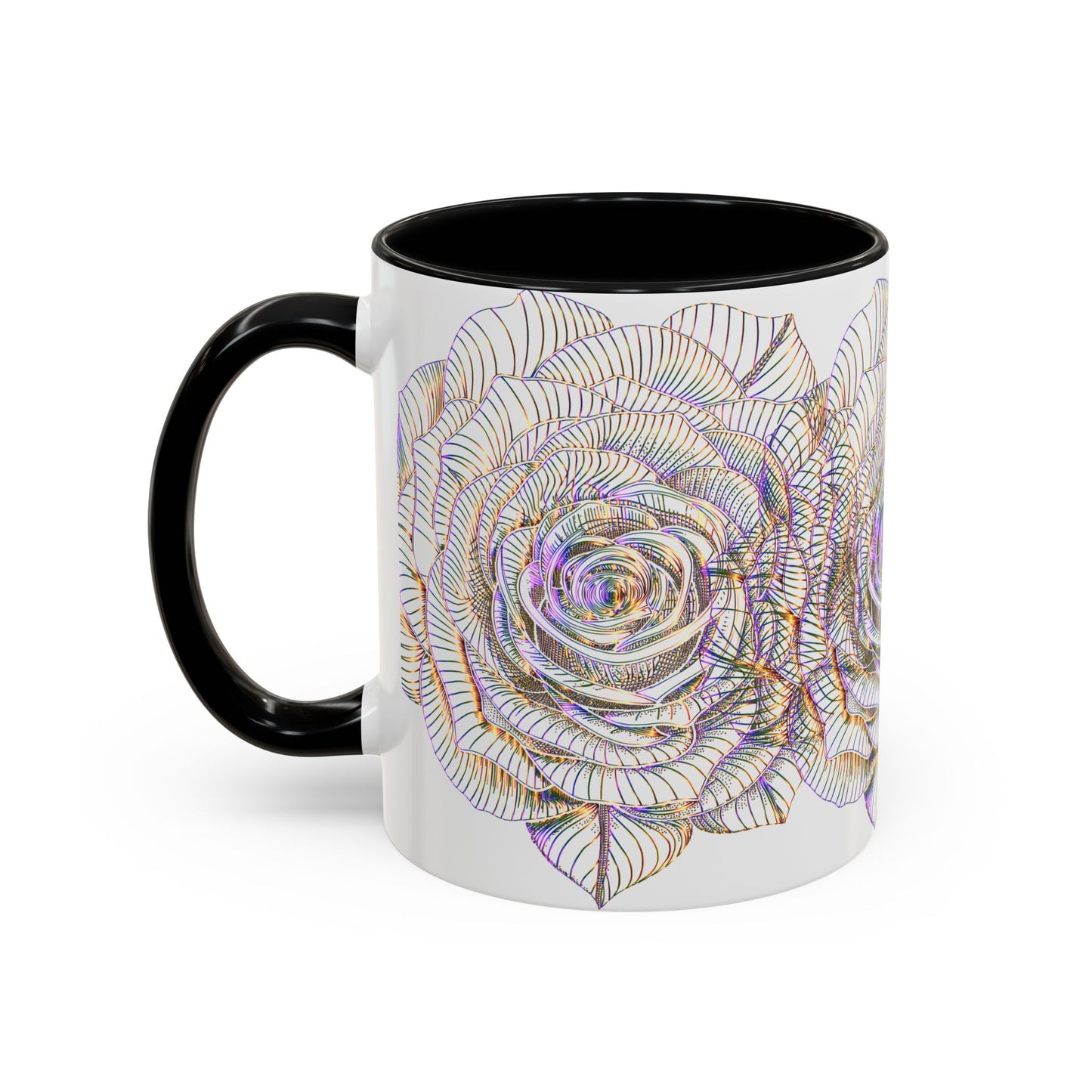 Holographic Floral Coffee Mug - Perfect Gift for Plant Lovers, Home Decor, Tea & Coffee Lovers, Mother's Day, Birthdays
