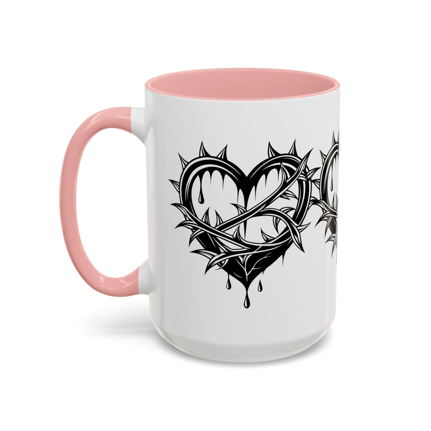 Gothic Heart Mug, Unique Art Coffee Cup for Gifting, Gothic Home Decor, Perfect for Friends, Gothic Style Drinkware
