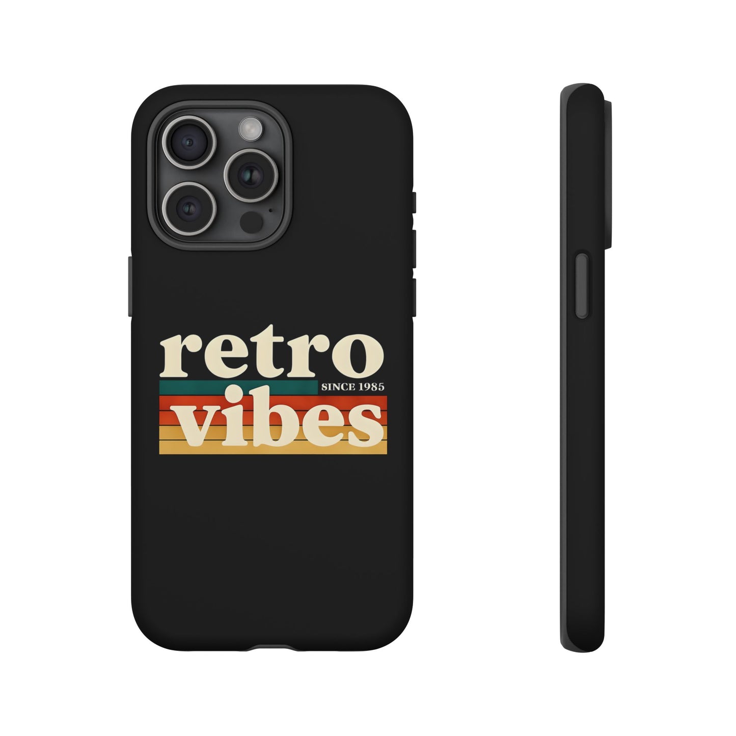 Retro Vibes Phone Case, Tough Phone Cover, Vintage Style Case, Gift for Music Lovers, Retro Aesthetic Accessory