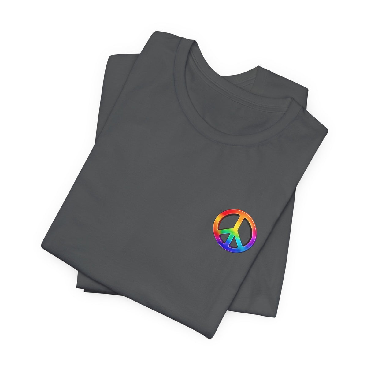 Peace Sign Tie-Dye Tee — Rainbow Hippie Peace Symbol T-Shirt