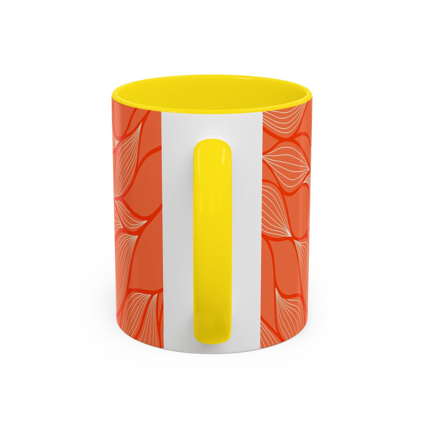 Stylish Accent Coffee Mug, Floral Pattern Drinkware, Unique Gift for Coffee Lovers, Home Decor, Kitchenware, Vibrant Design