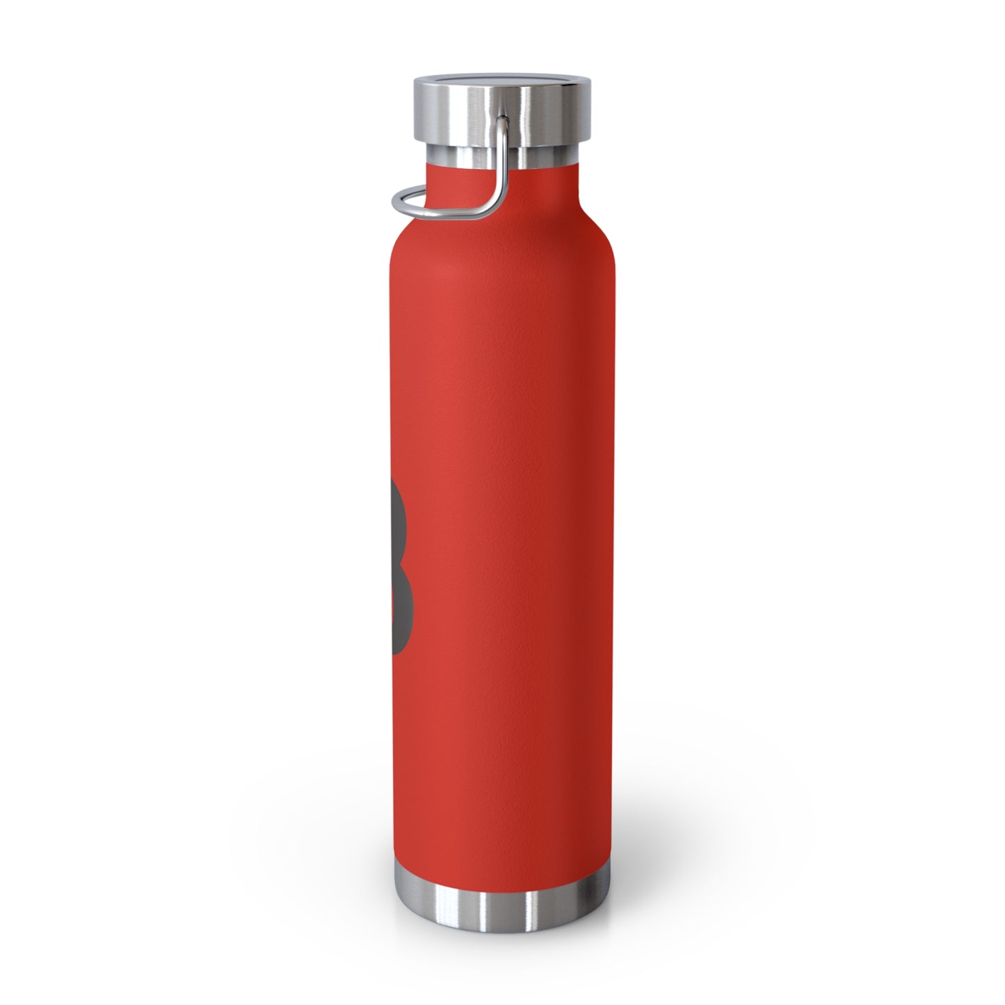 Personalized Copper Insulated Water Bottle, 22oz - "B" Custom Monogram, Travel Mug, Fitness Bottle, Hydration Gift, Eco-Friendly