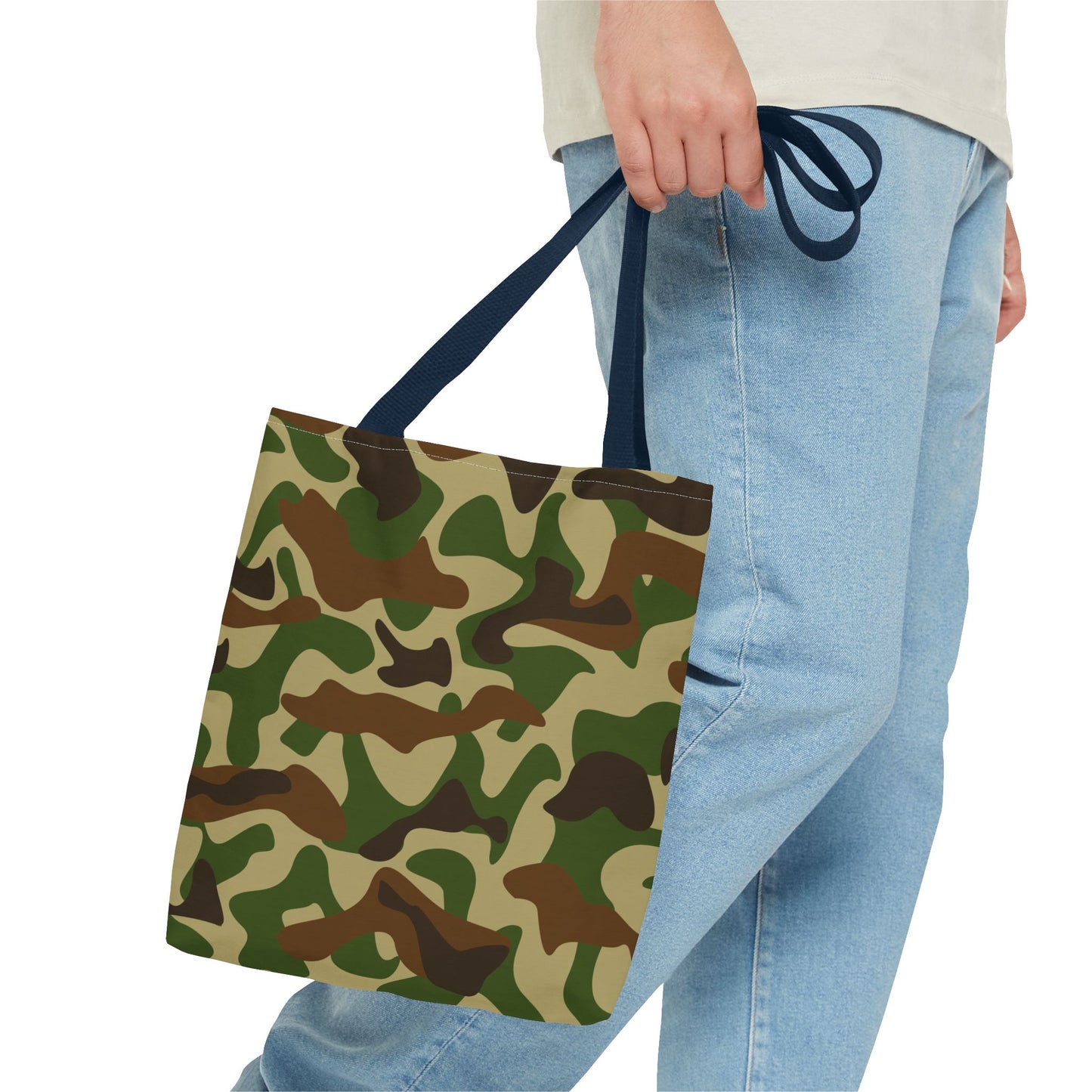 Camouflage Print Tote Bag, Stylish Shopping Bag, Everyday Use, Gym Tote, Eco-Friendly, Travel Accessory