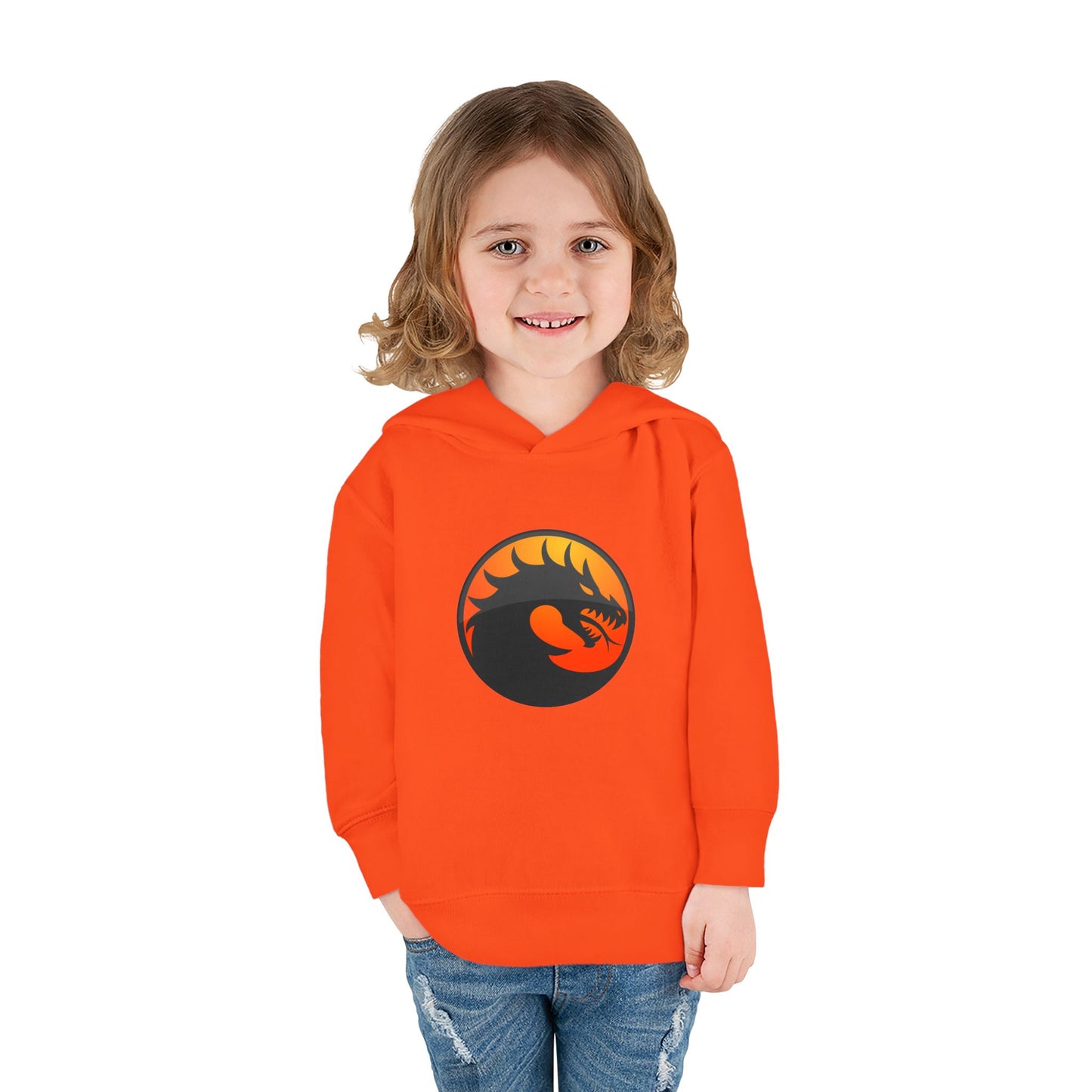 Toddler Fleece Hoodie with Dragon Design, Cozy Kids Pullover, Perfect for Playtime, Birthday Gift, Halloween Costume, Dragon Lover Apparel