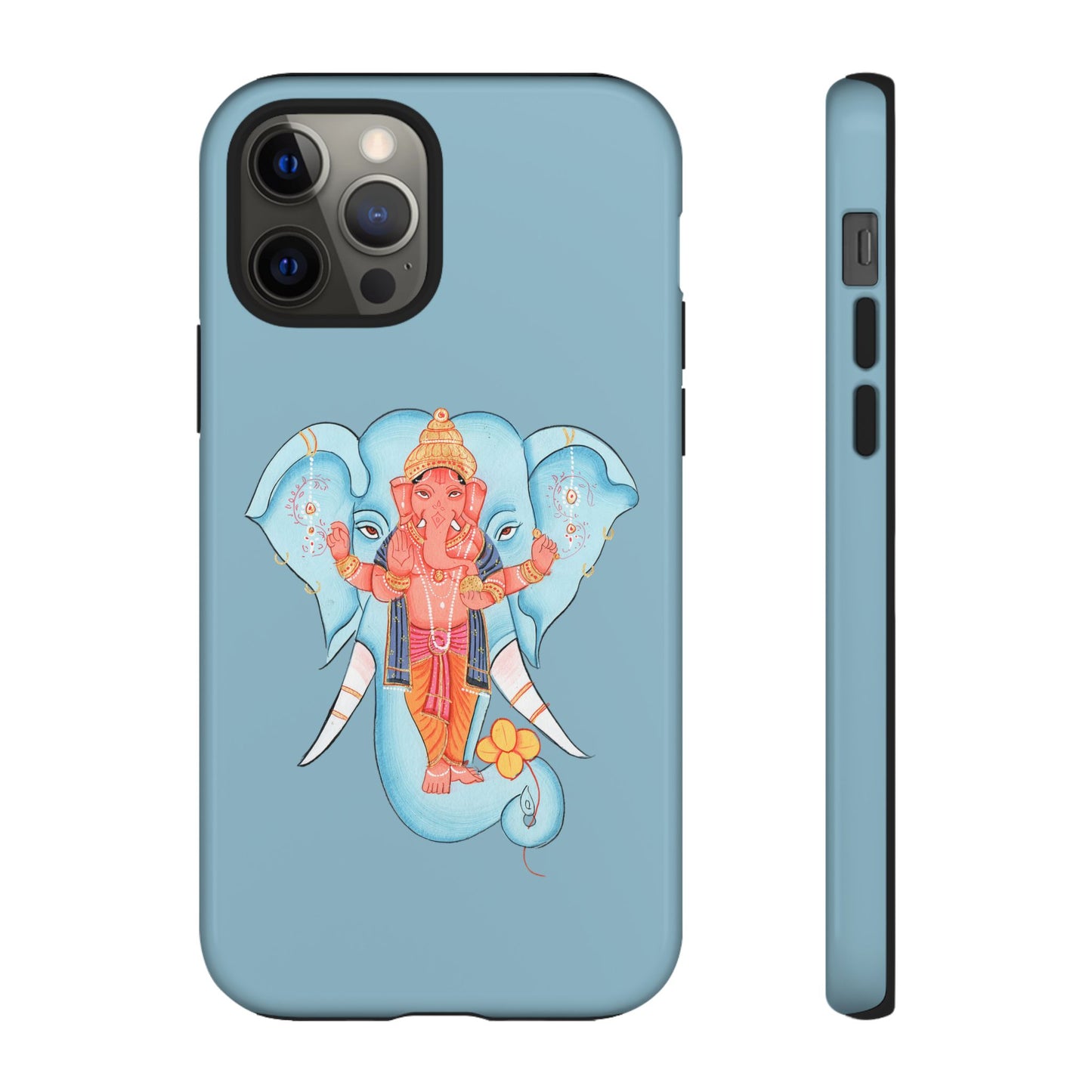 Tough Cases: Ganesh-Inspired Phone Case, Bohemian Phone Cover, Hindu Art Accessory, Festival Gift, Protective Phone Shell