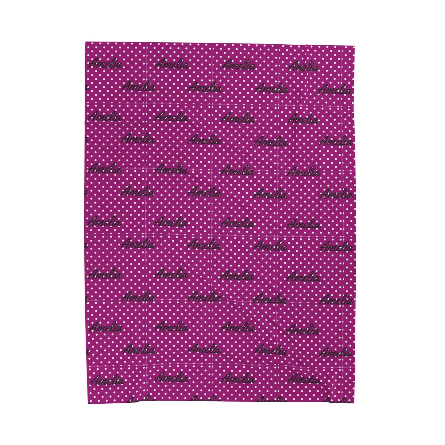 Cozy Velveteen Plush Blanket Amelia