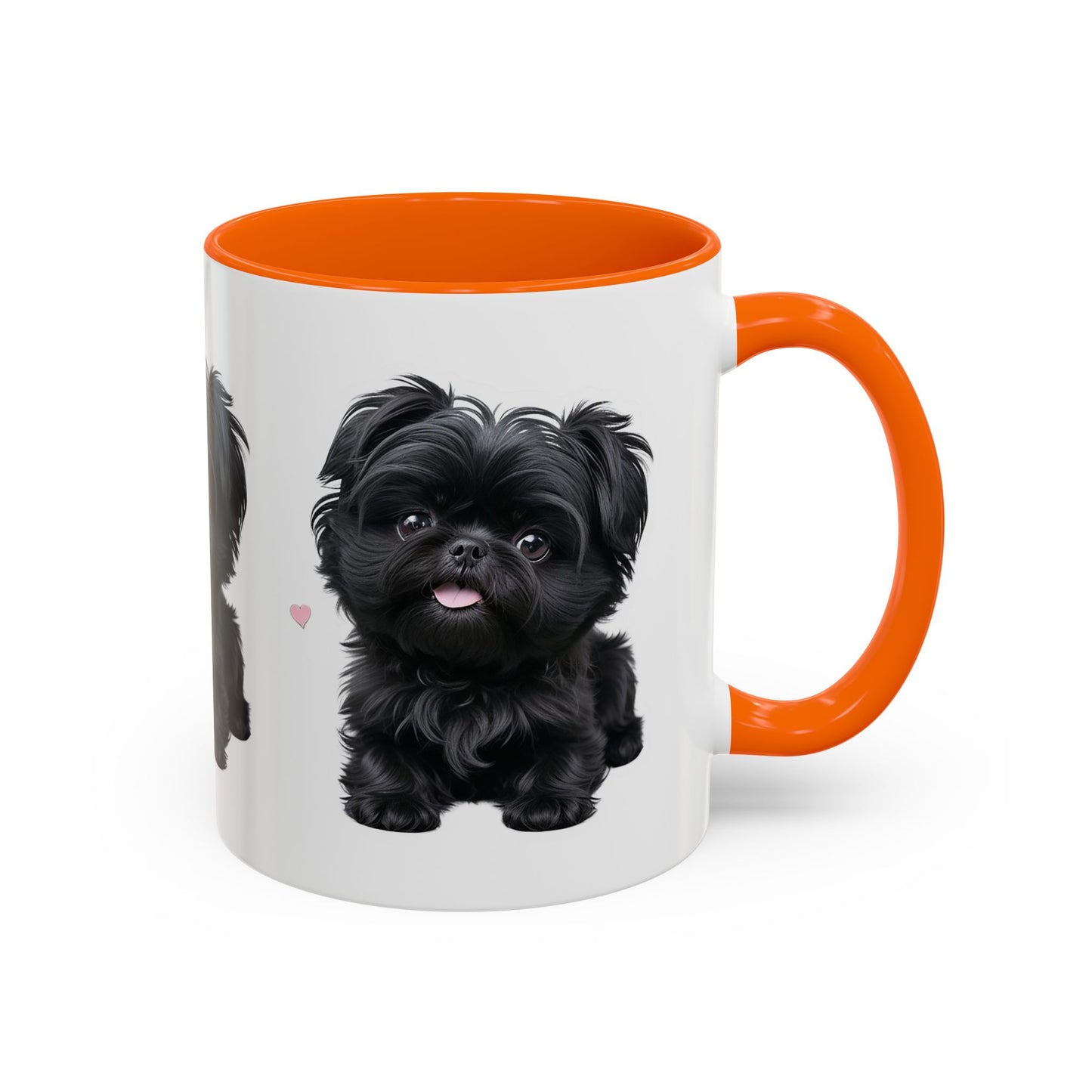 Cute Pug Accent Coffee Mug, Pet Lover Gift, Coffee Cup, Dog Mom Mug, Black Dog Ceramic Mug