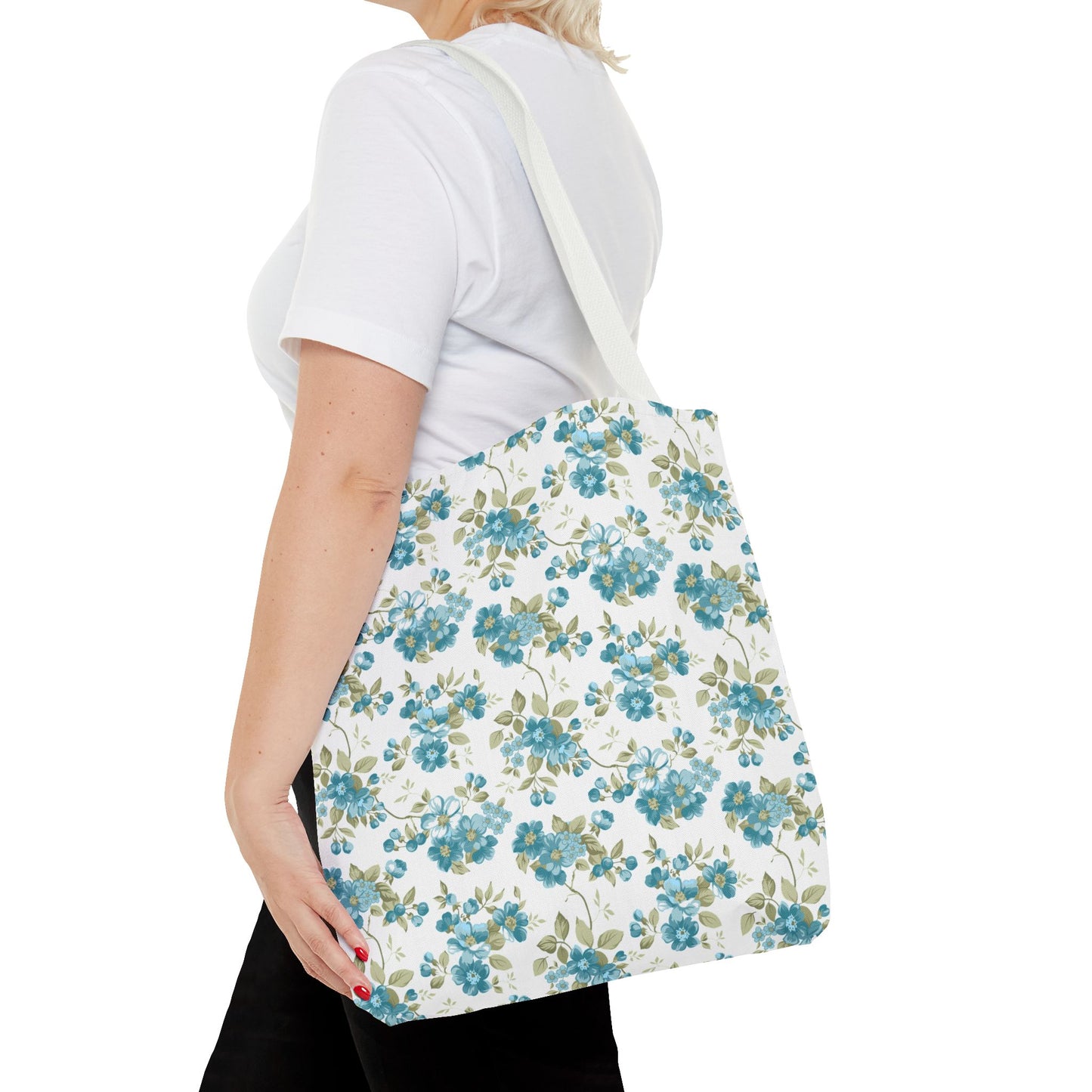 Floral Design Tote Bag | Reusable Shopping Bag, Beach Tote, Eco-Friendly Bag, Gift for Her, Travel Organizer