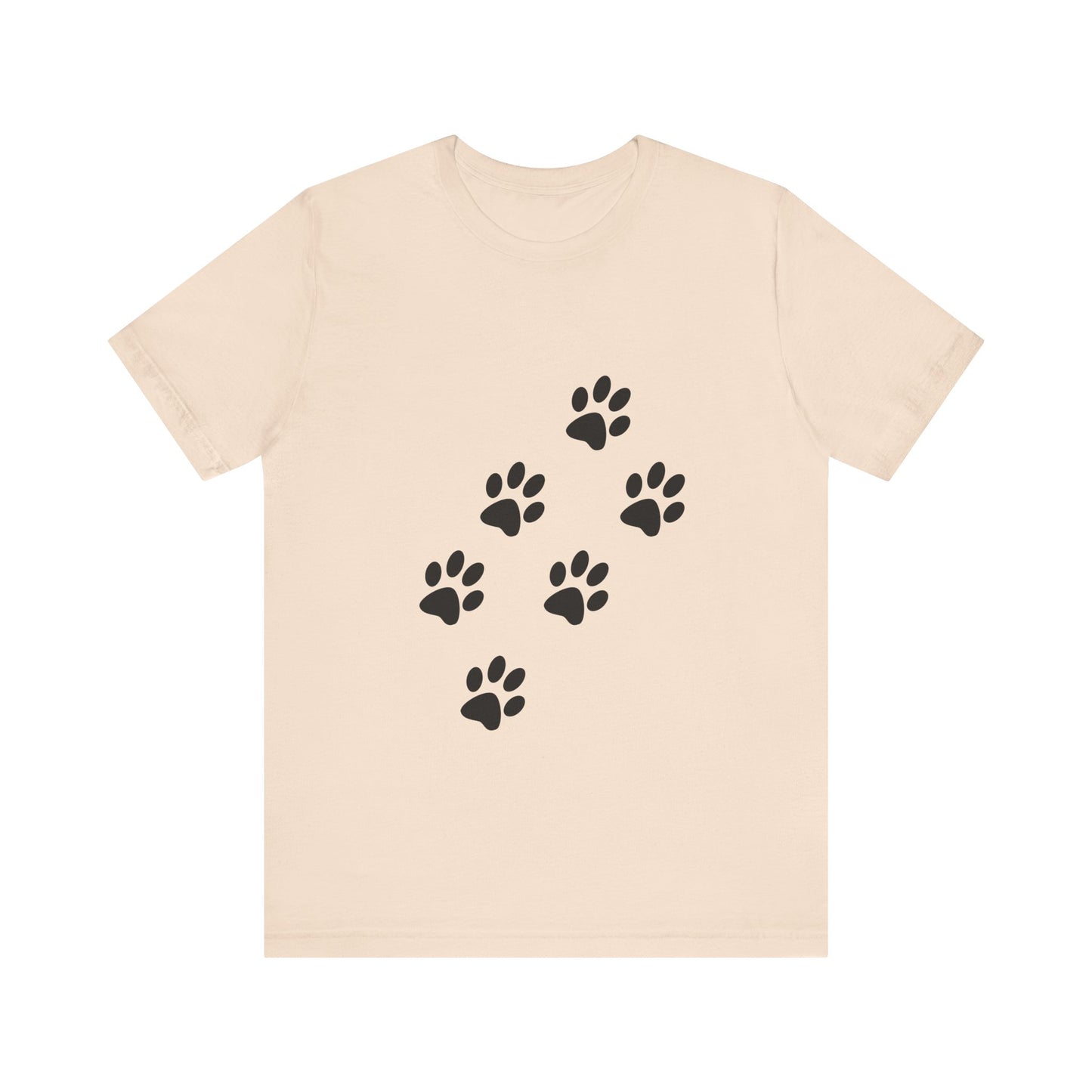 Paw Print Short Sleeve Tee | Unisex Animal Lover Shirt, Pet Owner Gift, Casual Wear, Gifts for Dog Lovers, Comfortable T-Shirt