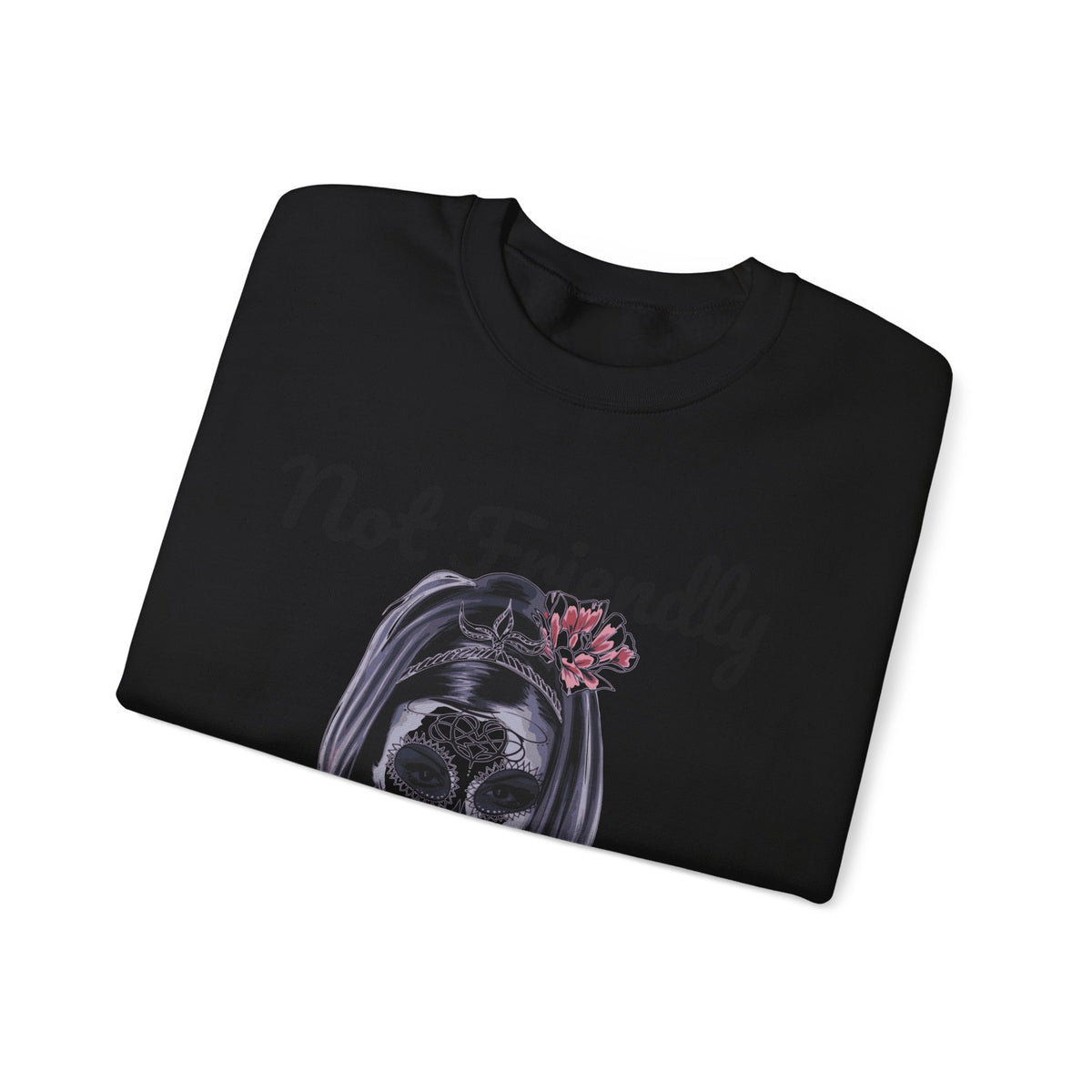 Edgy Skull Graphic Crewneck Sweatshirt | Halloween Gift, Casual Wear, Unisex Apparel, Cozy Sweatshirt, Unique Graphic Design