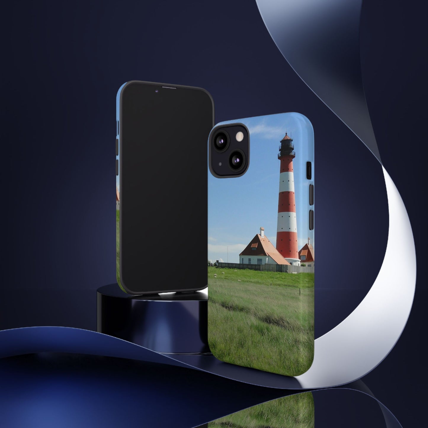 Lighthouse Phone Case - Coastal Vibes, Nautical Gift, Ocean Lover Accessory, Beach Aesthetic, Customizable Design