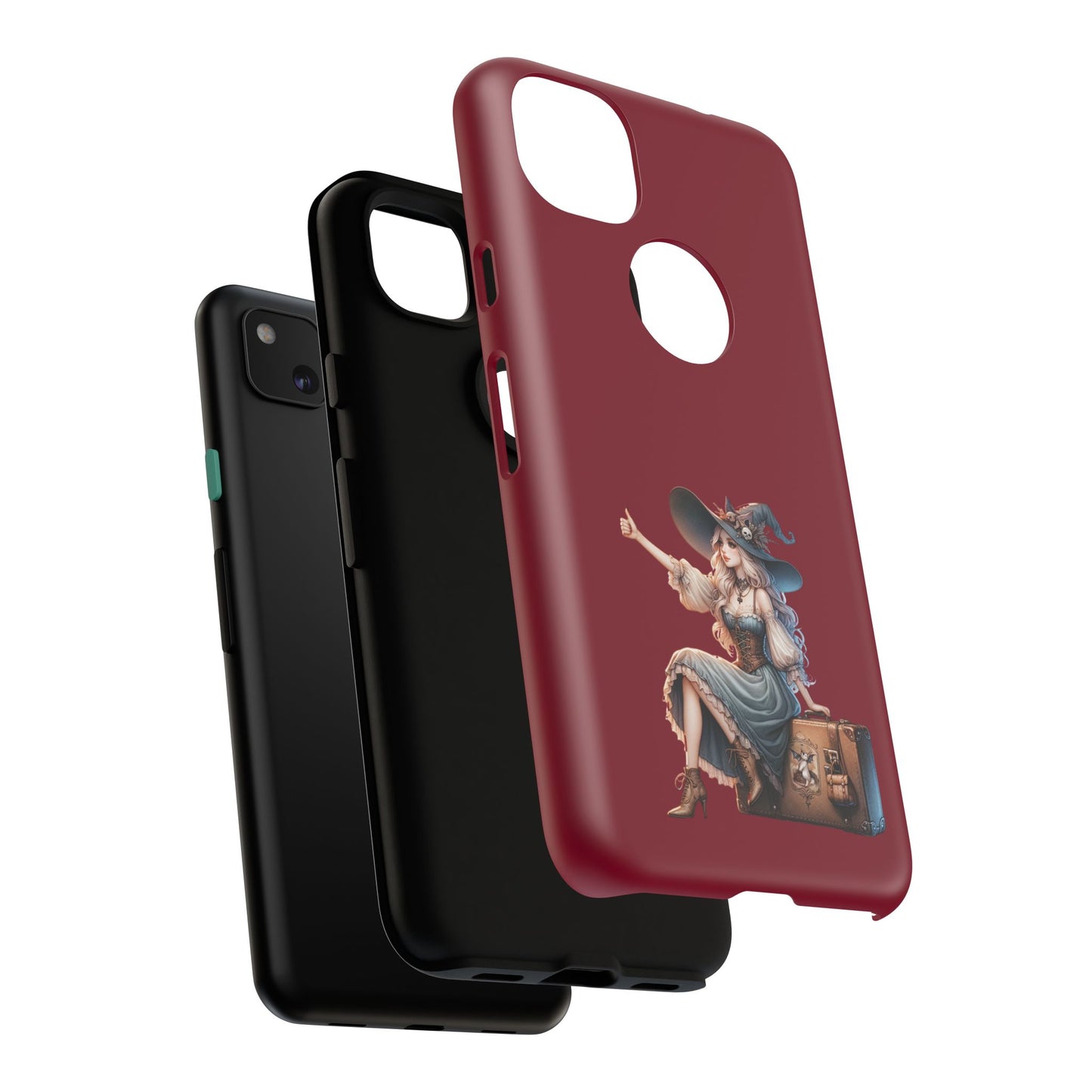 Witchy Phone Case - Magical, Durable - Halloween Gift, Cosplay Accessory, Cute Witch Design