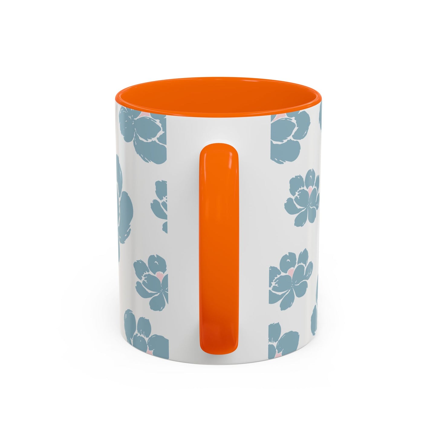 Floral Accent Coffee Mug - Elegant Drinkware, Perfect Gift for Her, Home Decor, Mother's Day, Birthday, Coffee Lovers