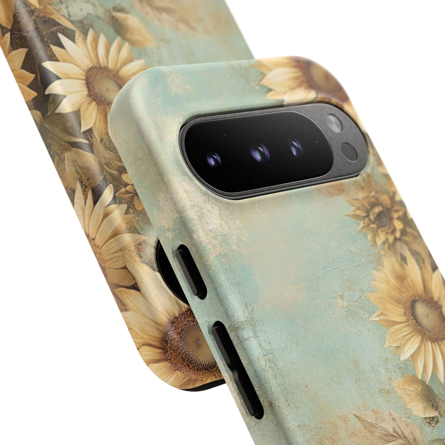 Sunflower Phone Case, Tough Shell Floral Cover, Nature Inspired Gift, Durable Protective Case, Perfect for Spring and Summer