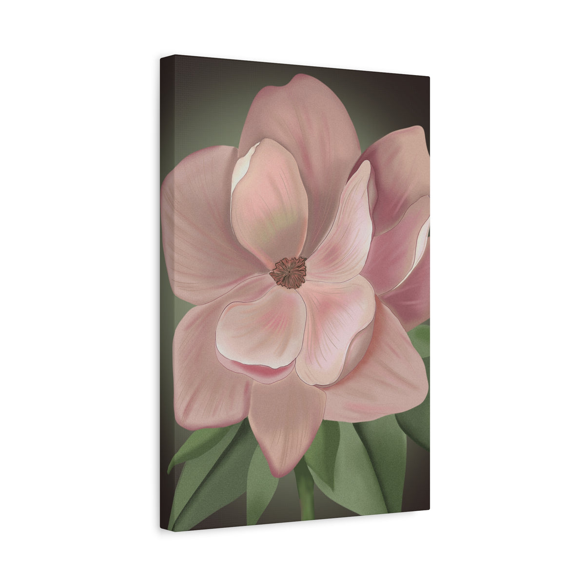 Matte Canvas, Stretched, 1.25" Pink Flowers