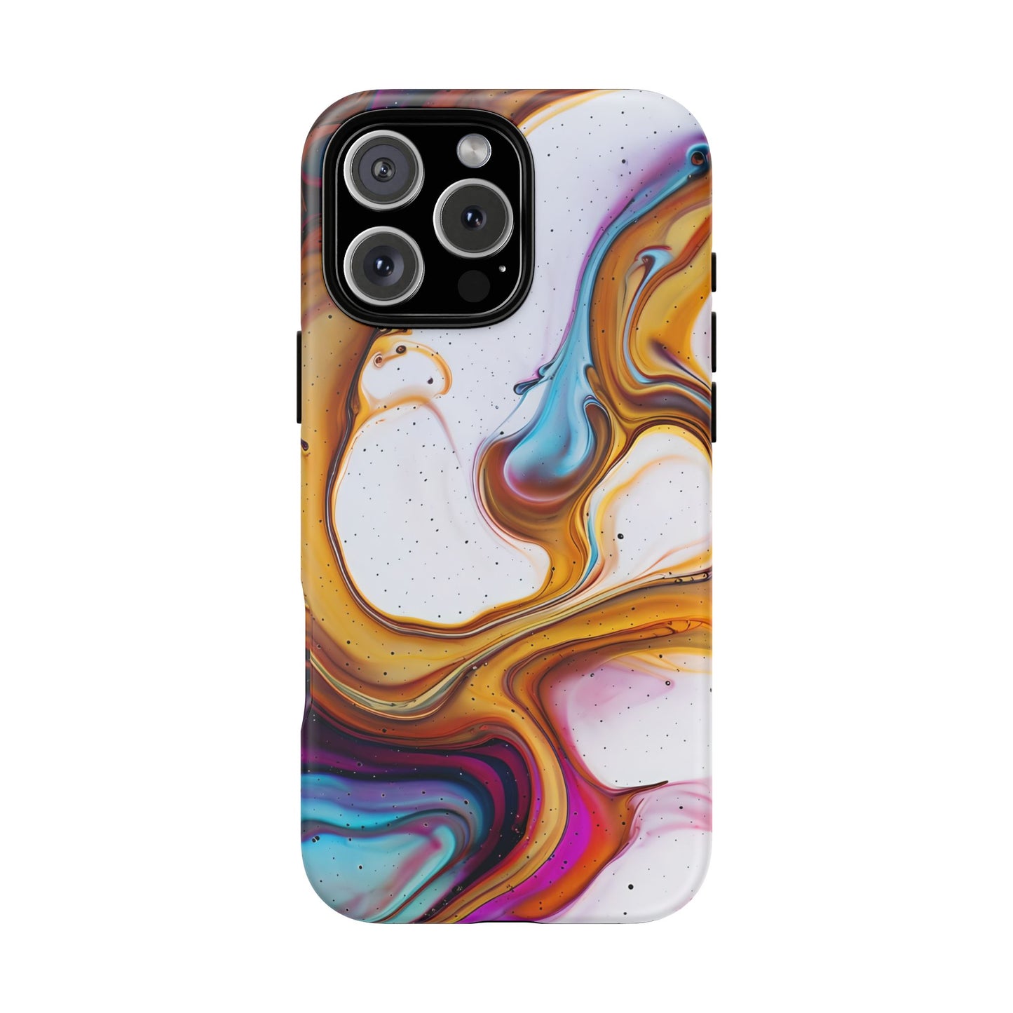 Artistic Phone Case, Tough Cases with Colorful Marble Design