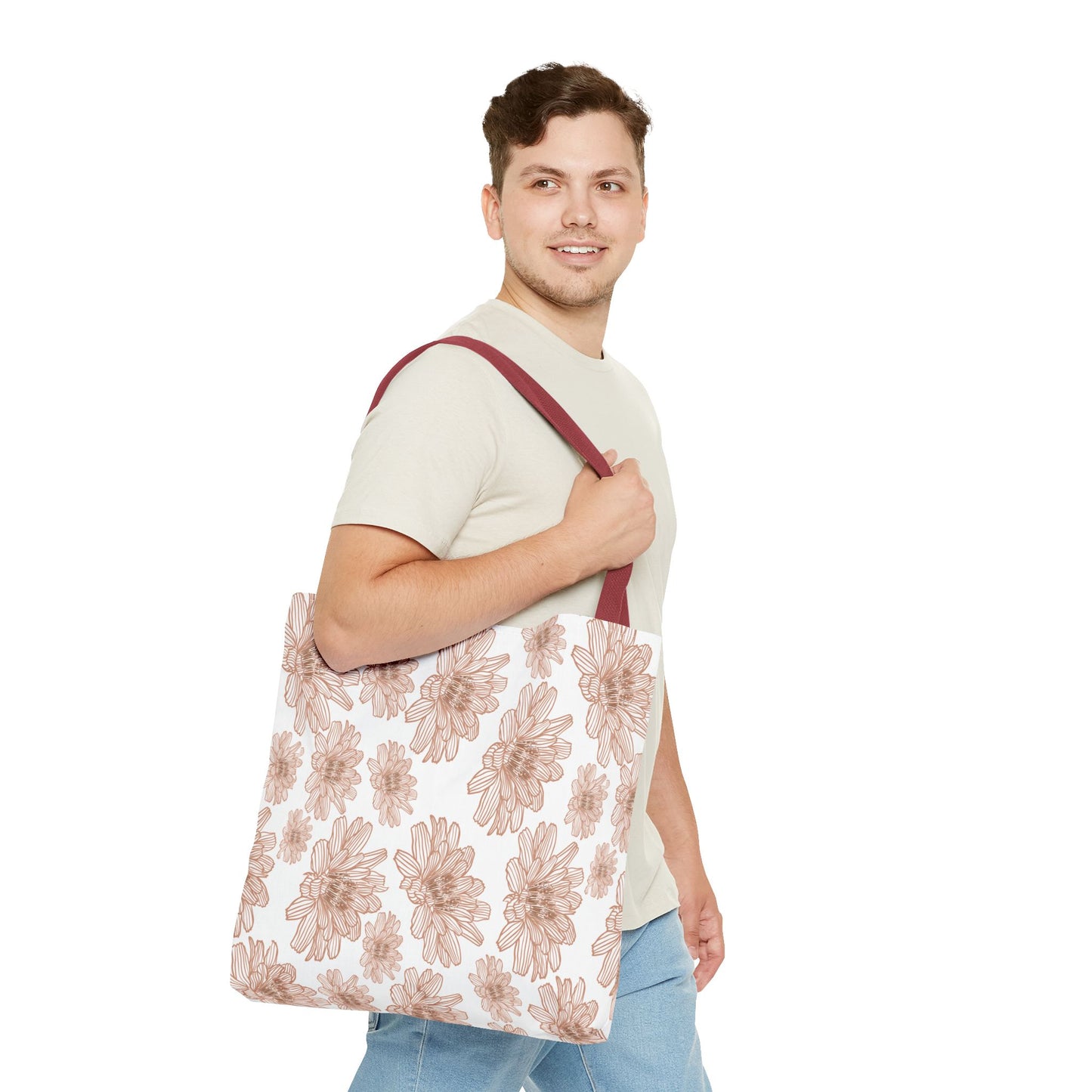 Floral Tote Bag | Stylish Reusable Shopping Bag | Eco-Friendly Gift | Beach, Gym, Grocery, Travel, Market