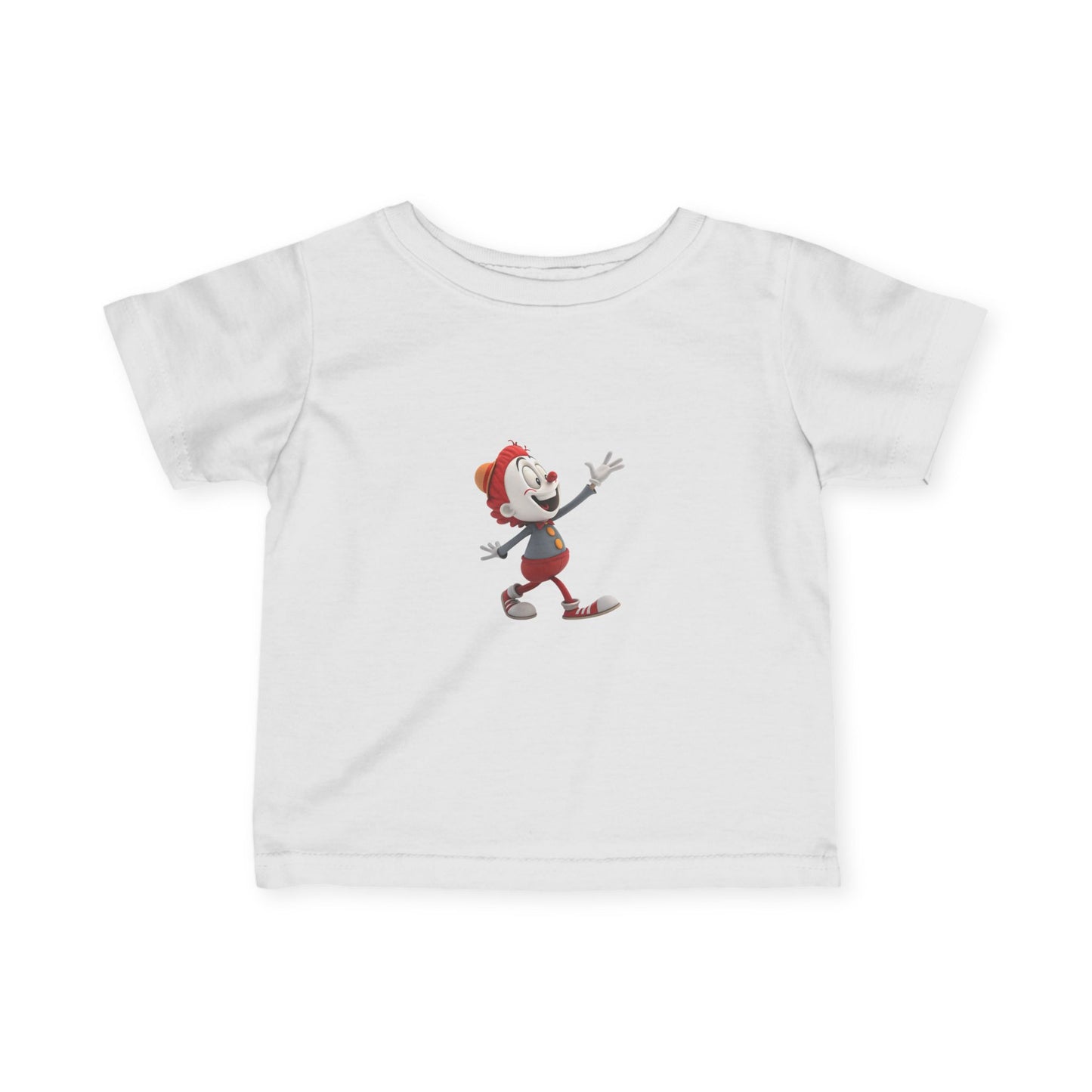 Infant Cartoon Character Tee, Cute Baby T-shirt, Kids' Playwear, Birthday Gift, Toddler Apparel, Funny Baby Shirt