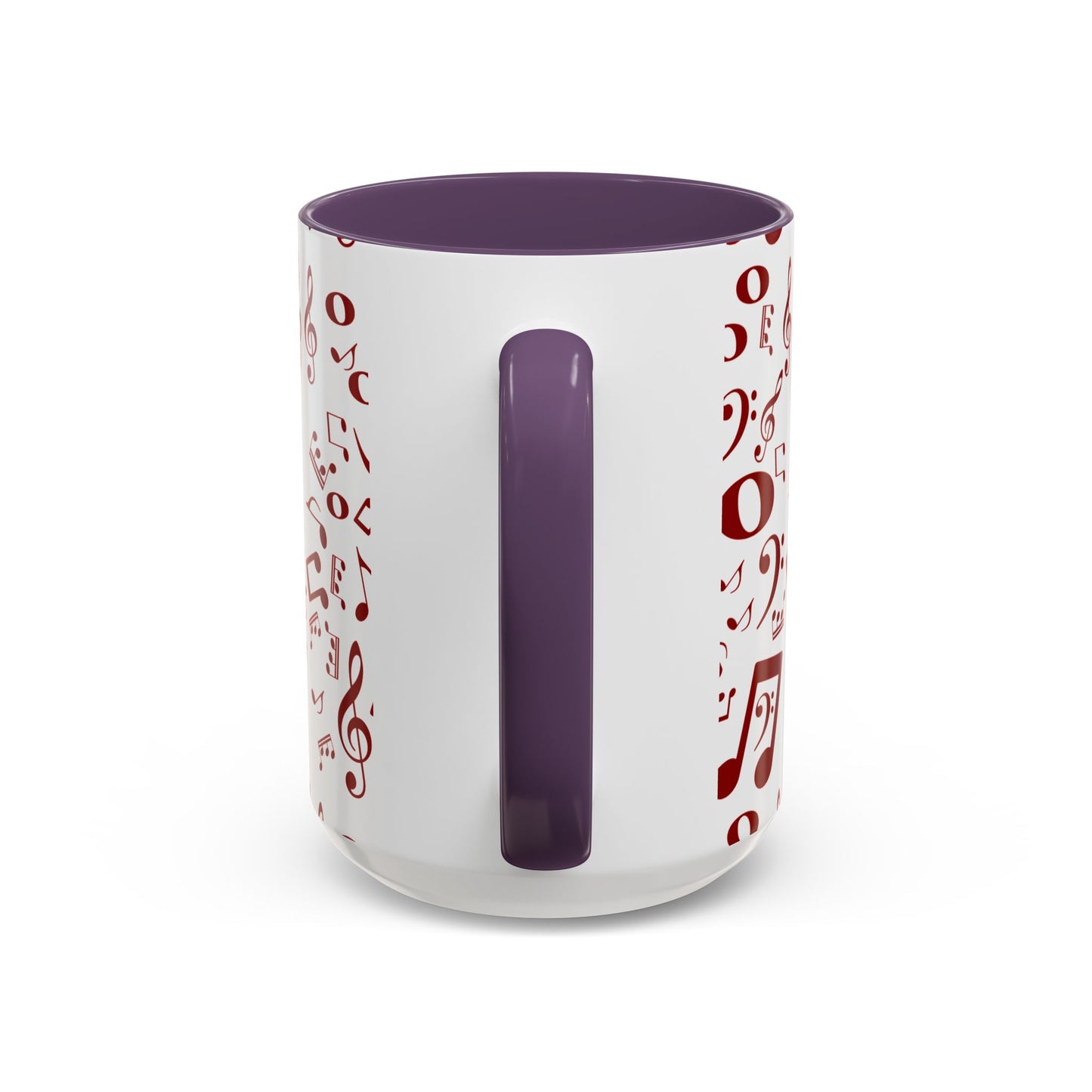 Accent Coffee Mug (11, 15oz) - Musical Notes