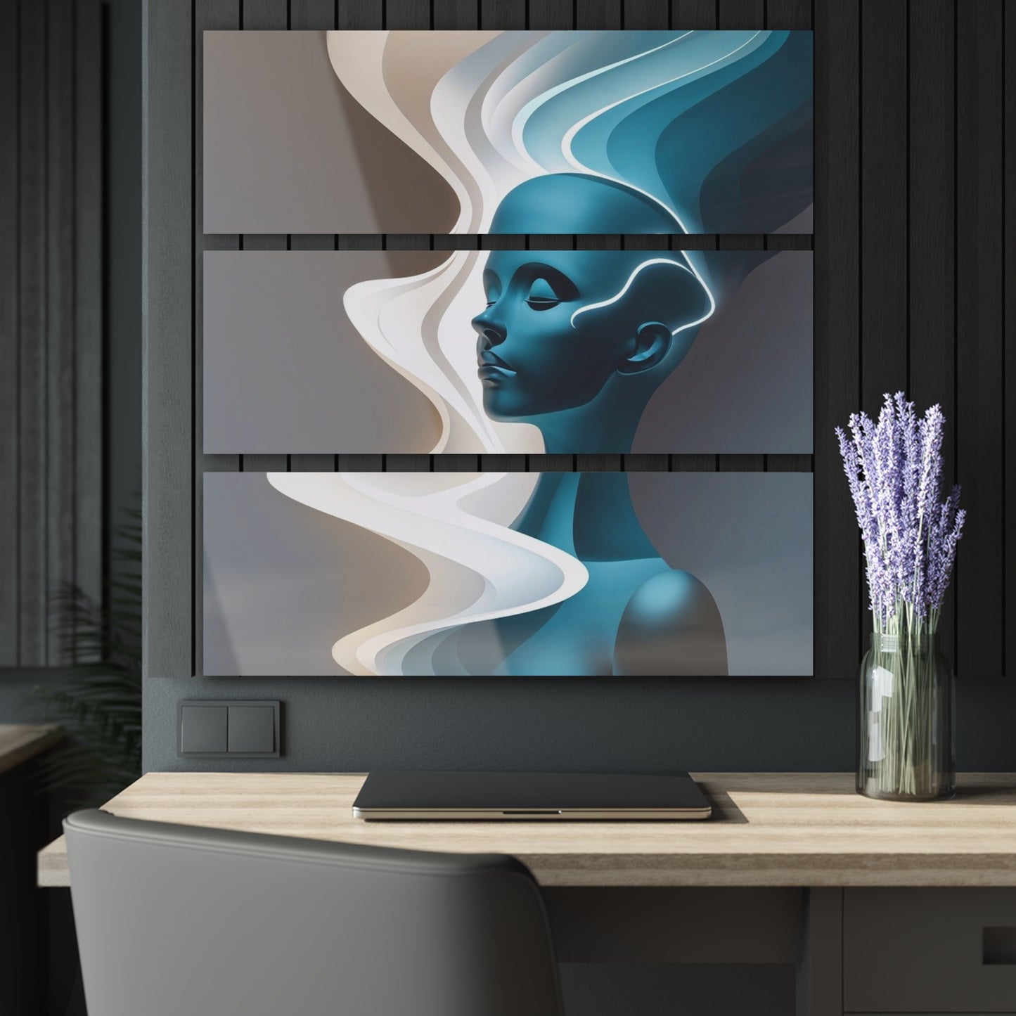 Modern Acrylic Wall Art Set, Stunning Home Decor, Triptych Prints, Contemporary Art for Living Room, Unique Gift Idea